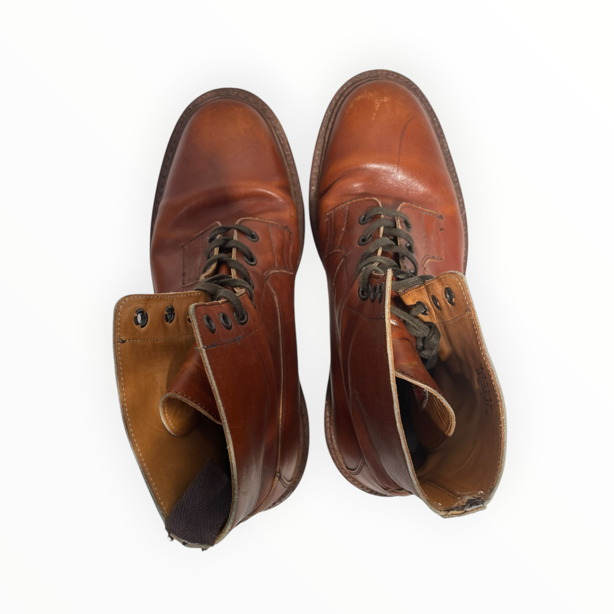 Tricker's/Lace Up Boots/US 8.5/Leather/BRW/made in england view 3
