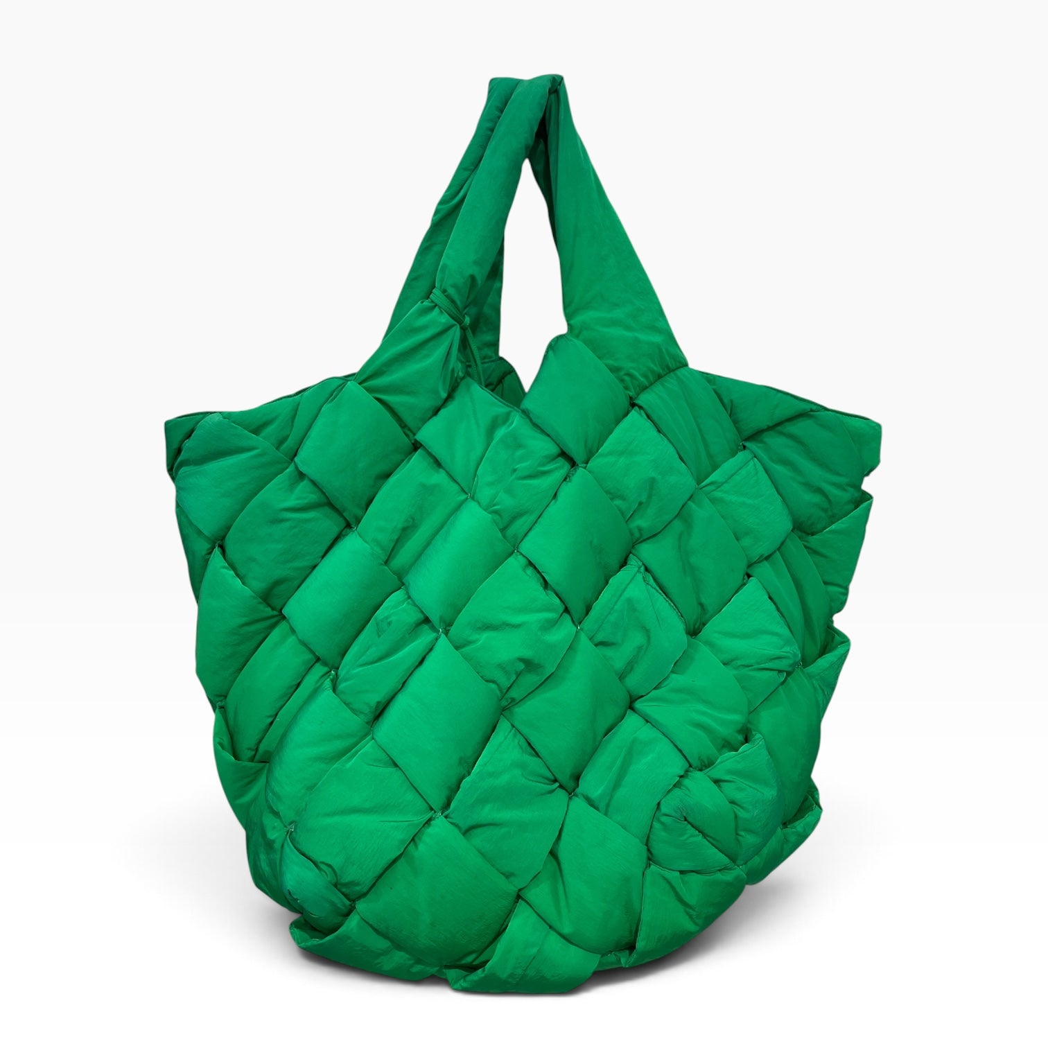 BOTTEGA VENETA/Tote Bag/Polyester/GRN/Big criss-cross view 1