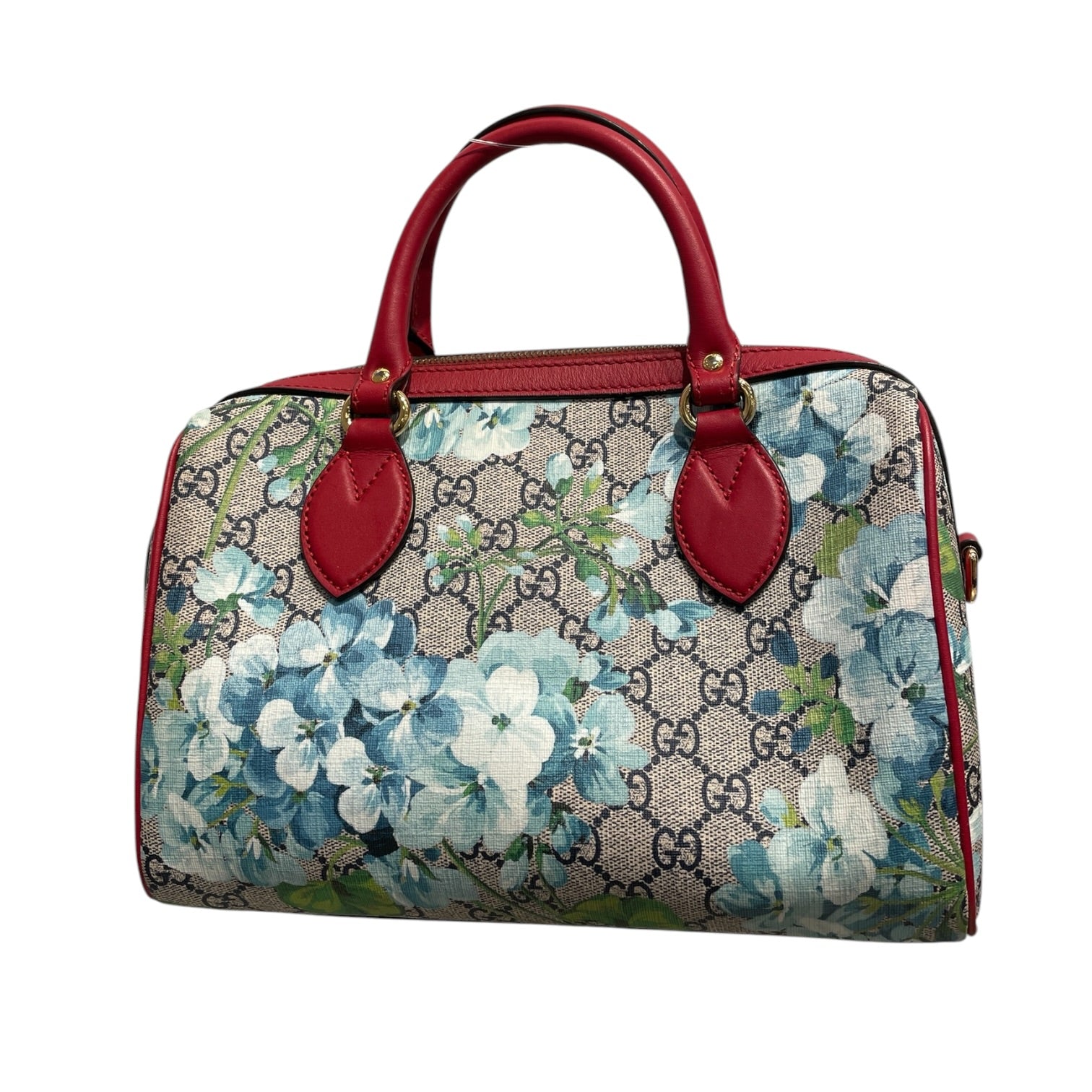 GUCCI/Hand Bag/Monogram/Leather/BEG/Supreme blooms bostom view 1