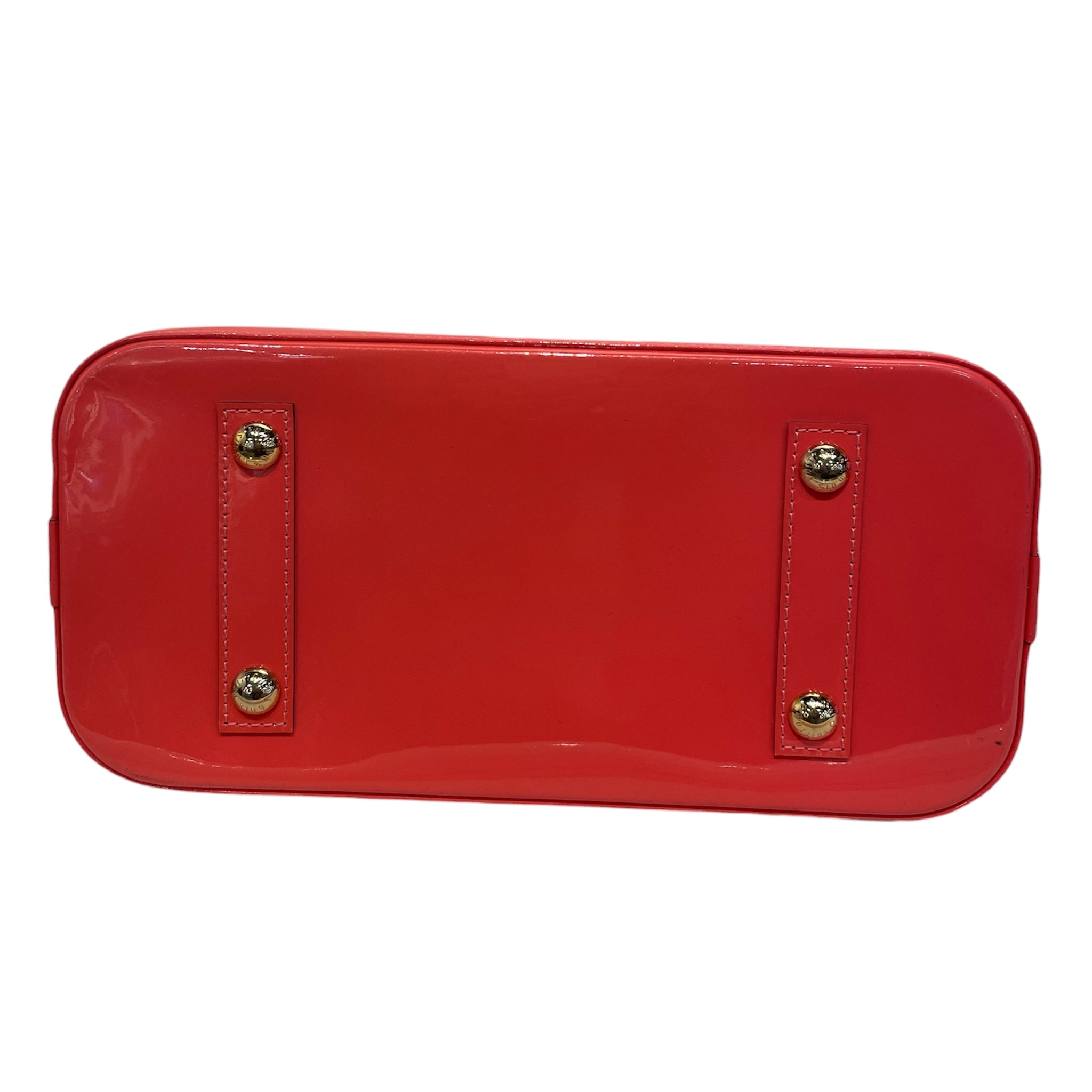 LOUIS VUITTON/Hand Bag/Monogram/Leather/RED/MONOGRAM VERNIS BAG view 5