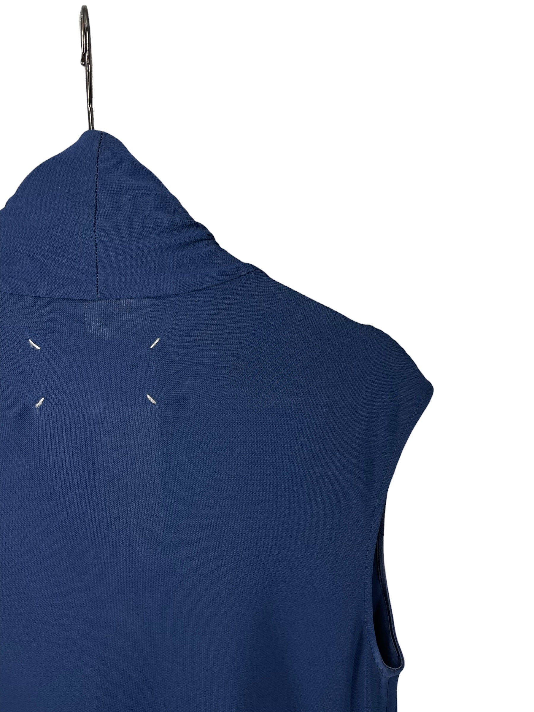 Maison Margiela/SS Blouse/38/NVY/Navy Blouse Draped  Front view 4