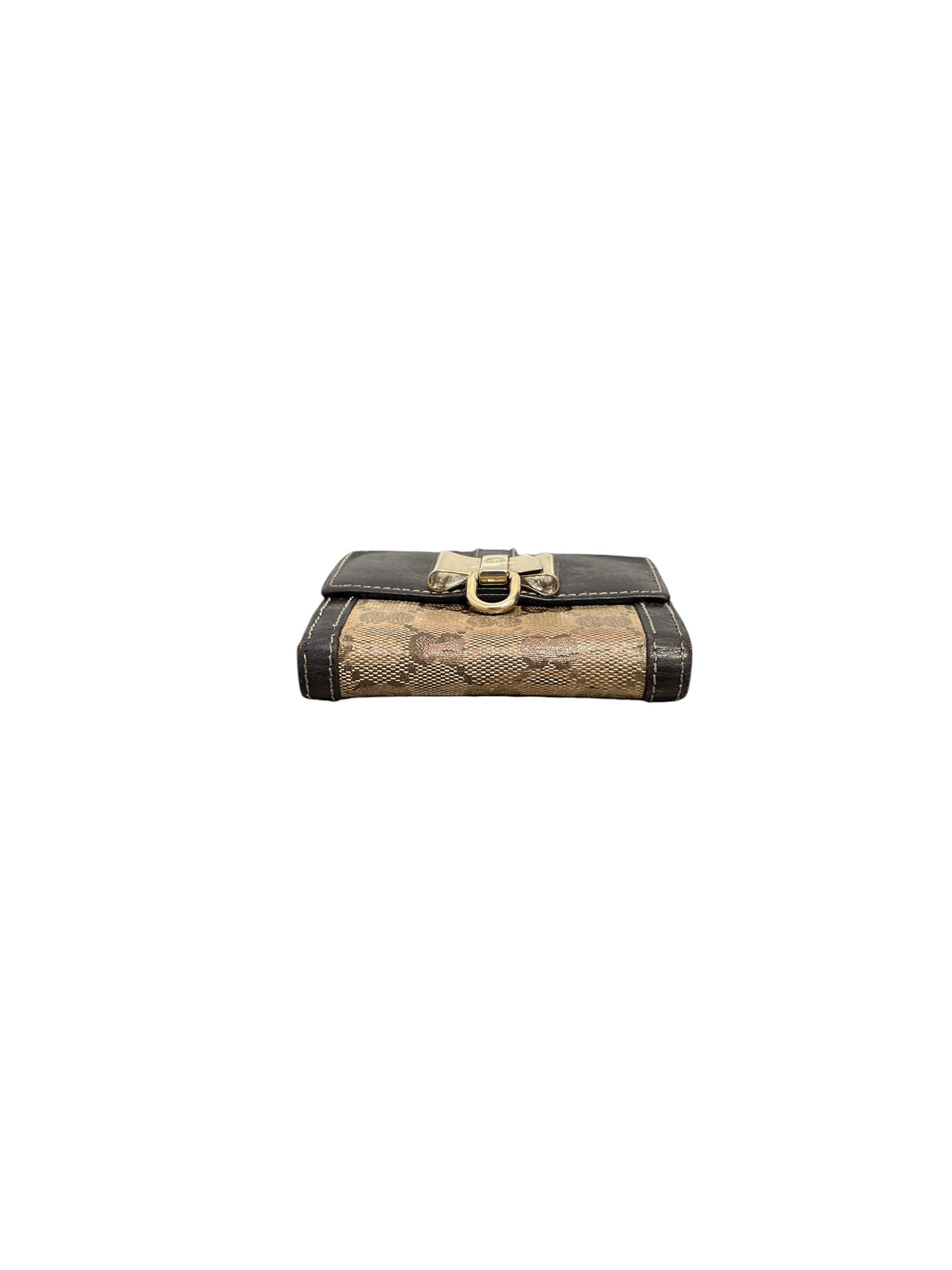 GUCCI/Wallet/Monogram/Leather/BRW/L's/GG CANVAS view 3