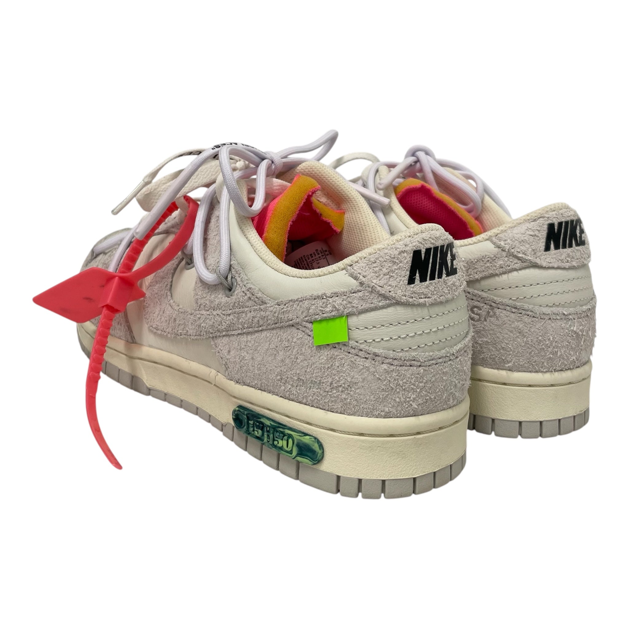 OFF-WHITE/Low-Sneakers/US 9.5/Suede/SLV/DUNK LOW LOT 12 view 2