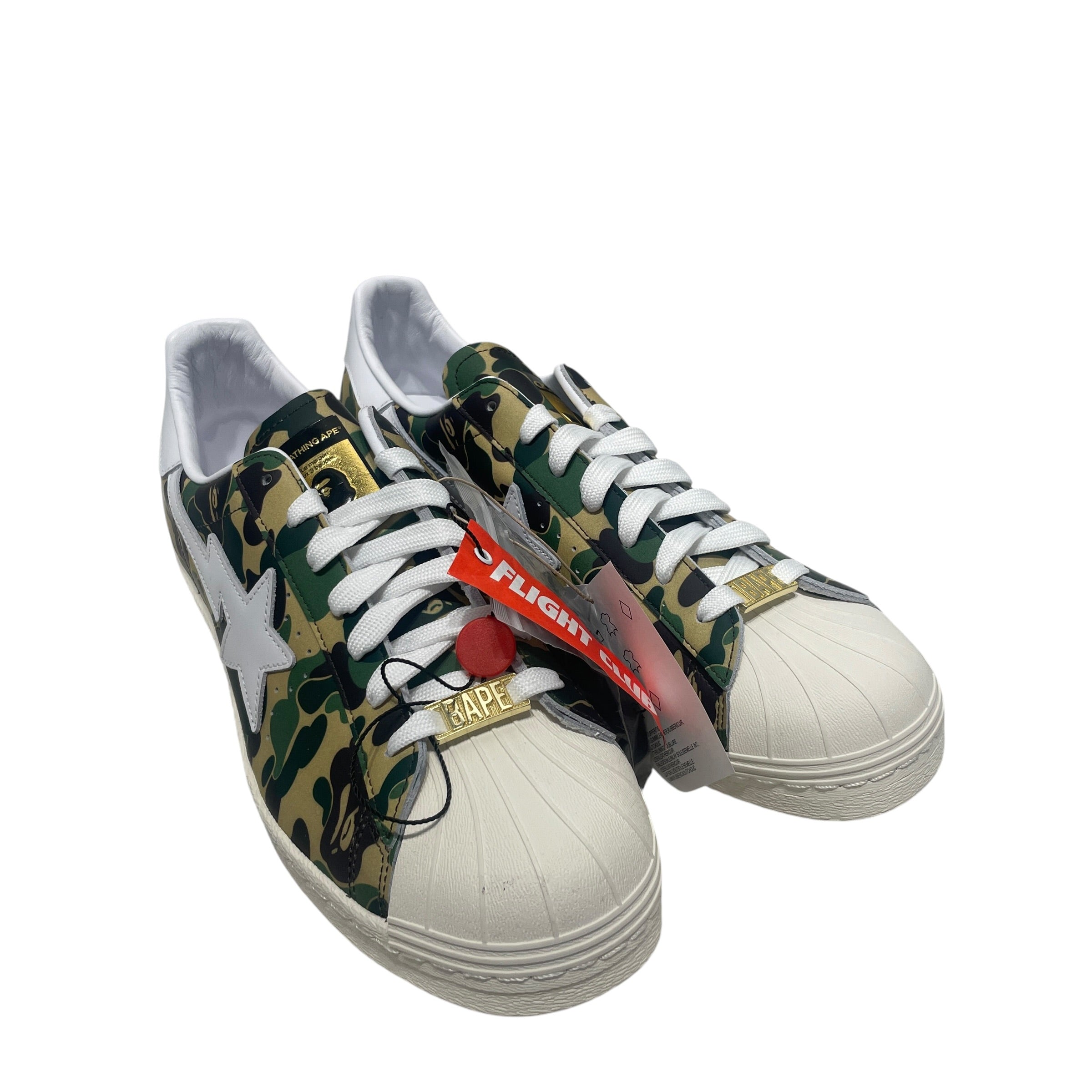 adidas/Low-Sneakers/US 11/Camouflage/Leather/GRN/Adidas Superstar Camo Bapesta view 1