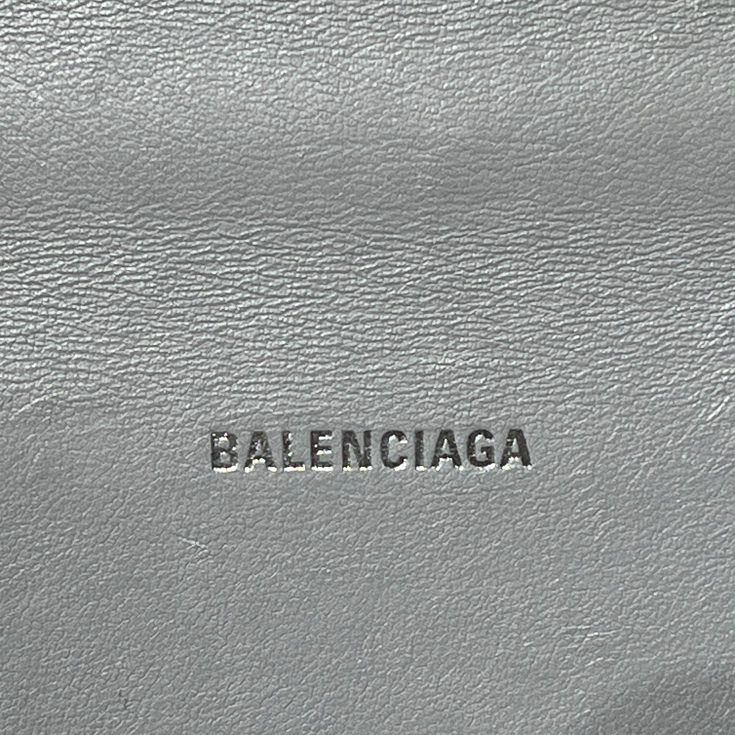 BALENCIAGA/Cross Body Bag/Animal Pattern/Leather/GRY/HOURGLASS MINI CROC view 6