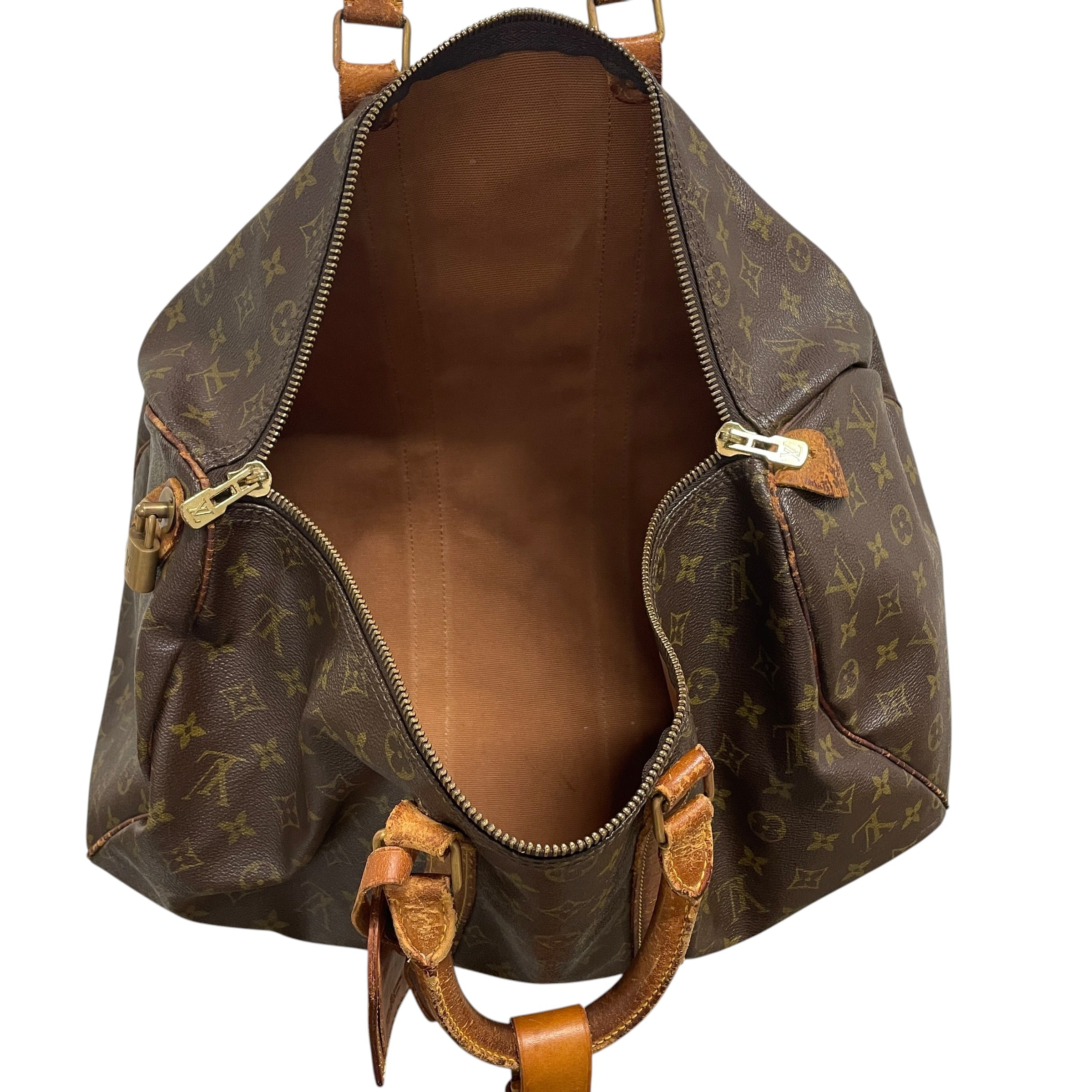 LOUIS VUITTON/Luggage/Monogram/Leather/BRW/R9XK2MD/DUFFLE/BROWN TRIM view 4