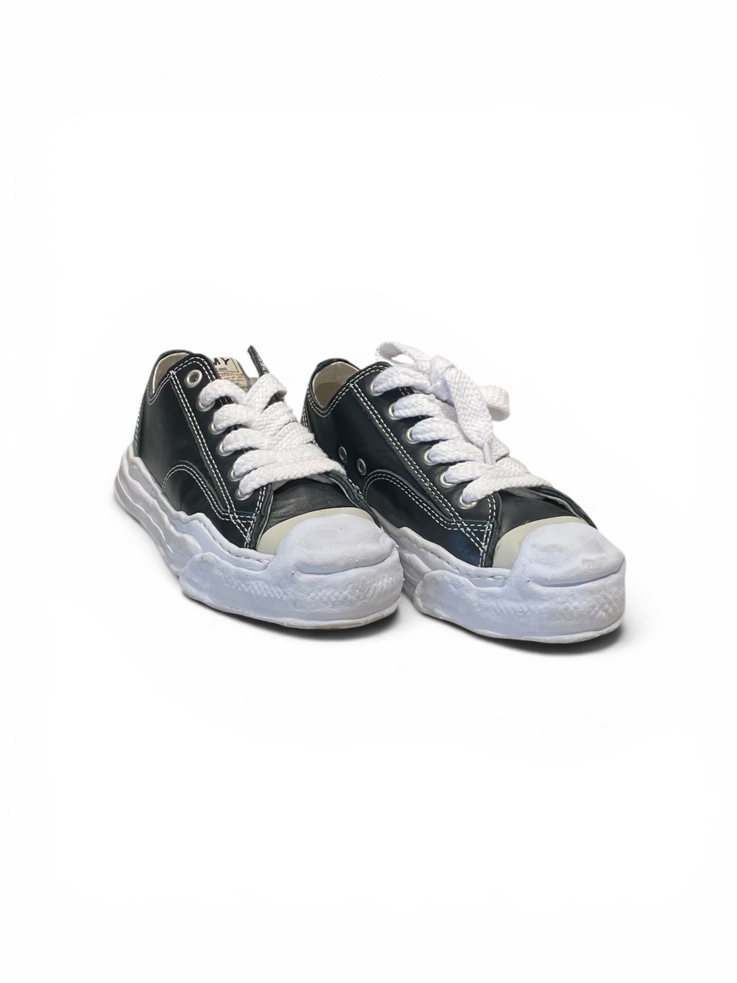 MIHARA YASUHIRO/Low-Sneakers/EU 38/Leather/BLK/HANK OG Sole Leather view 1