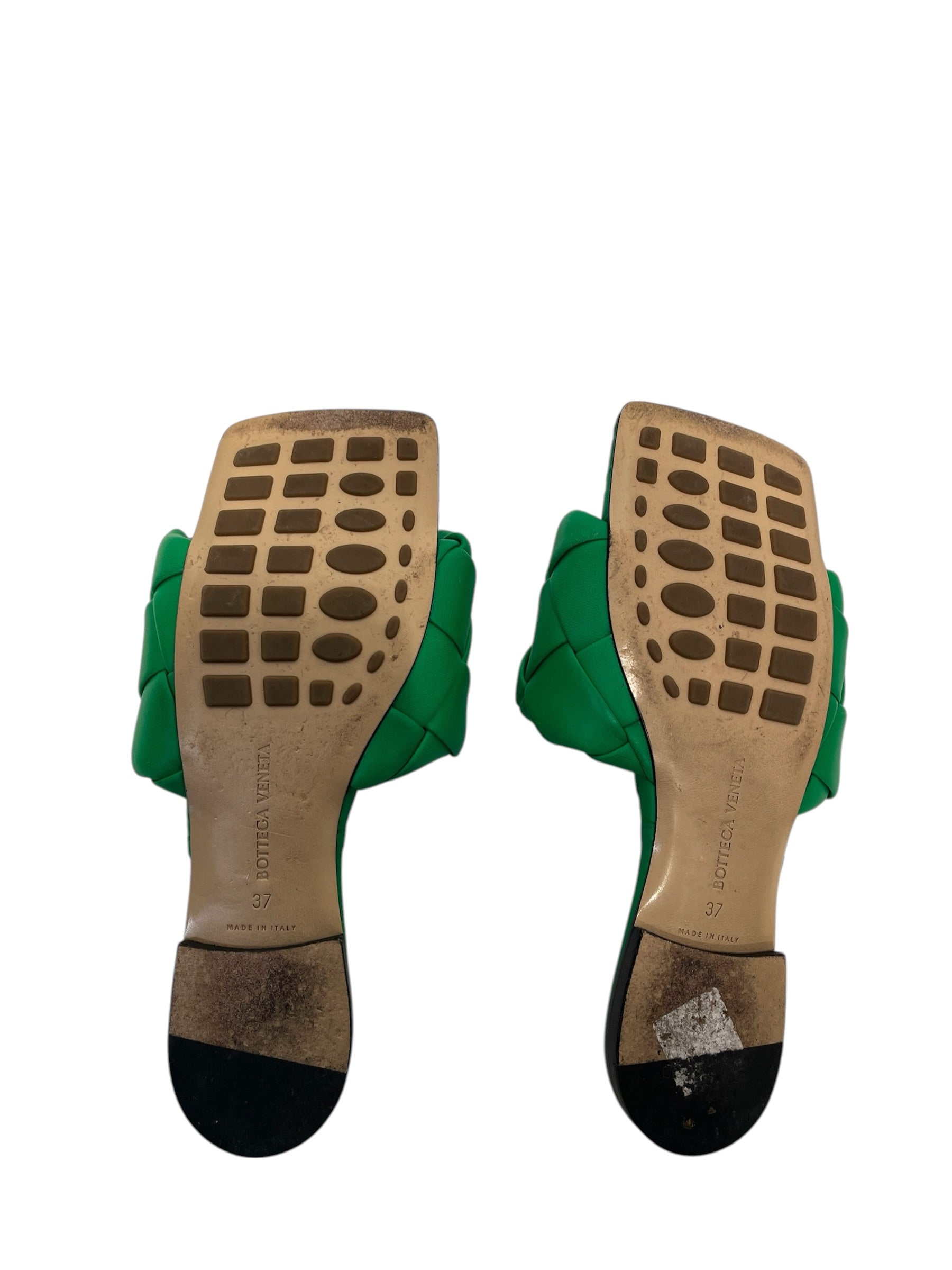 BOTTEGA VENETA/Sandals/EU 37/Leather/GRN/Quilted view 5