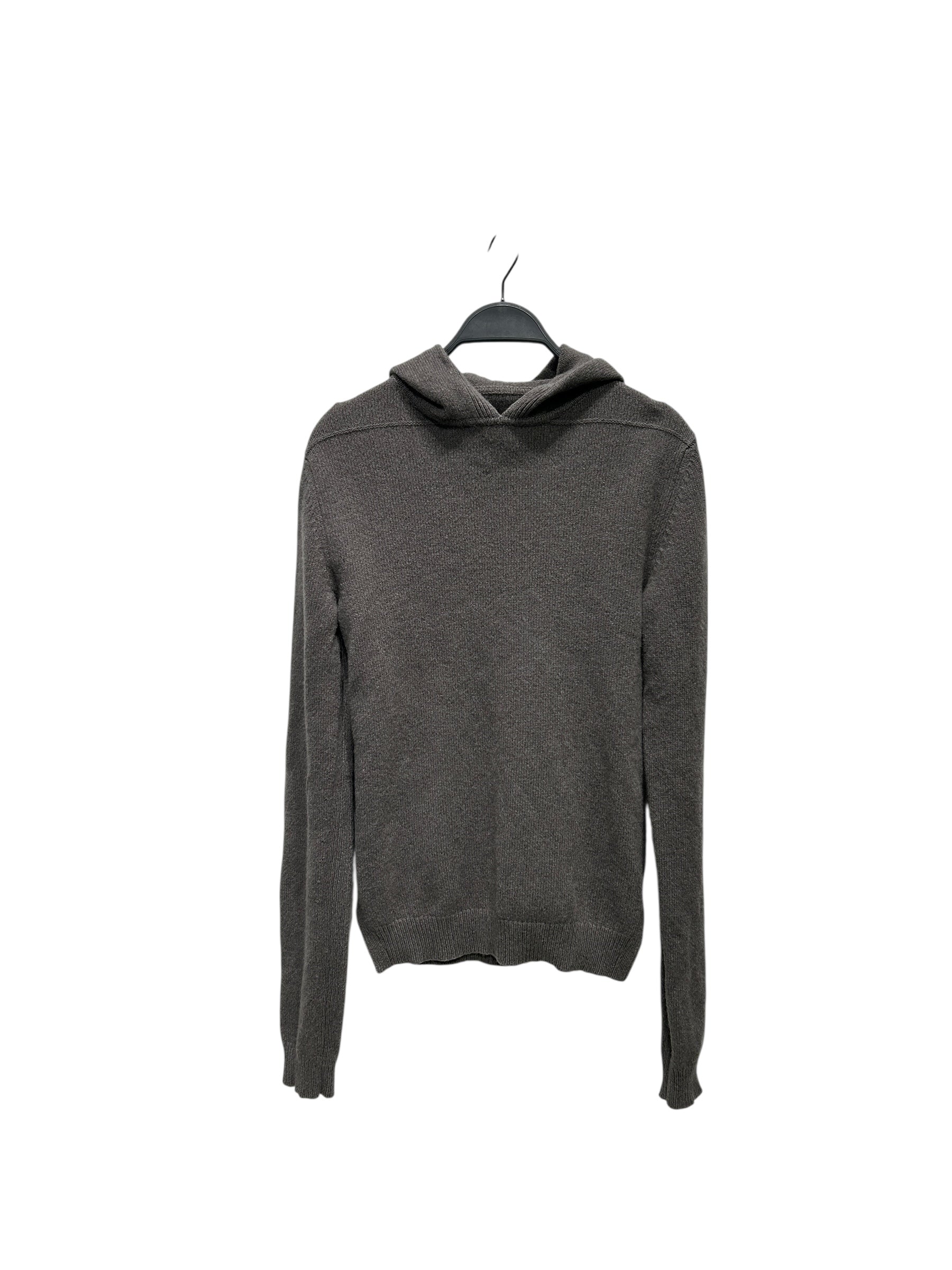 Rick Owens/Sweater/M/Cashmere/GRY/HOODED SWEATER FW21 view 1