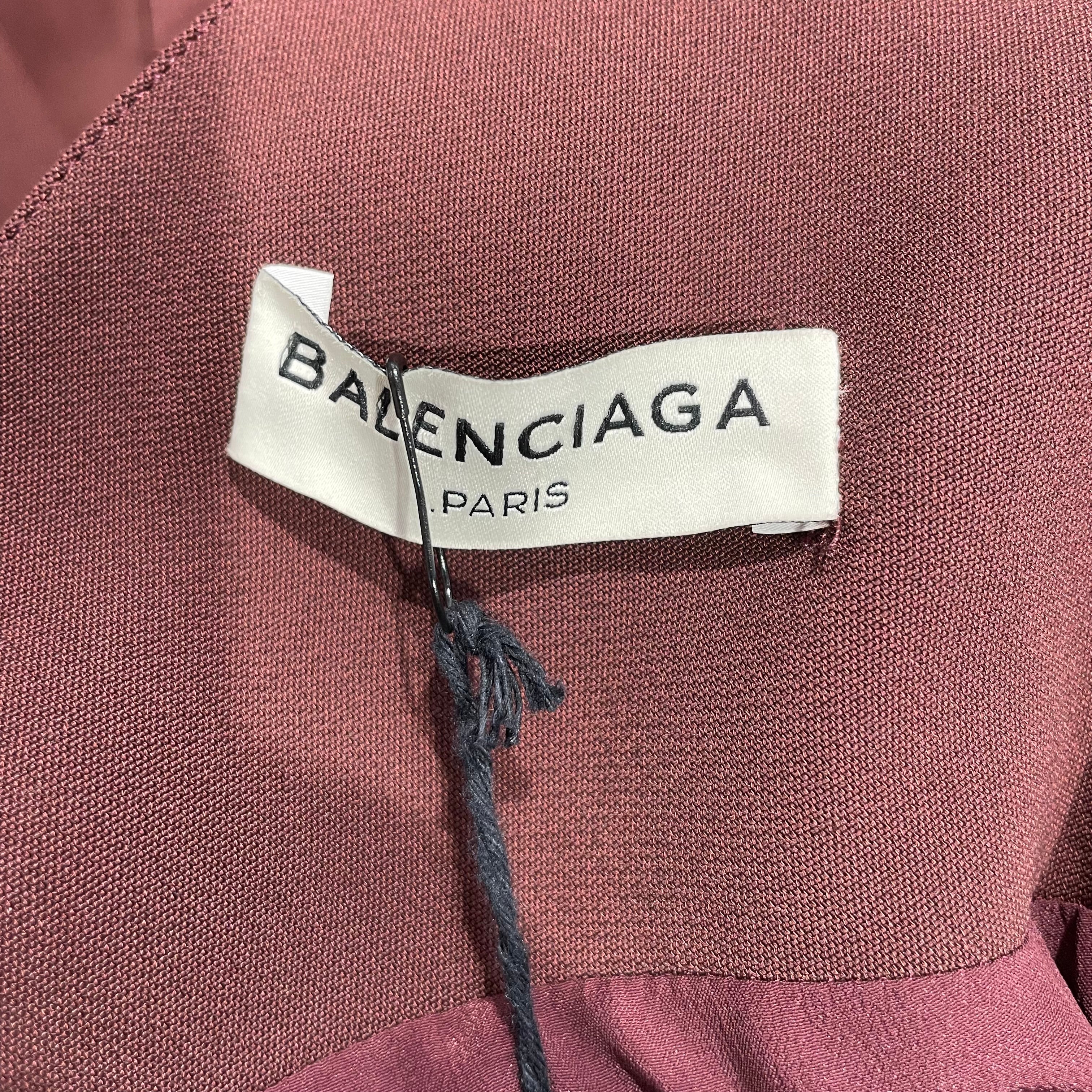 BALENCIAGA/SL Dress/34/Rayon/BRD/2016 WAIST FLAP LEG SLIT view 3