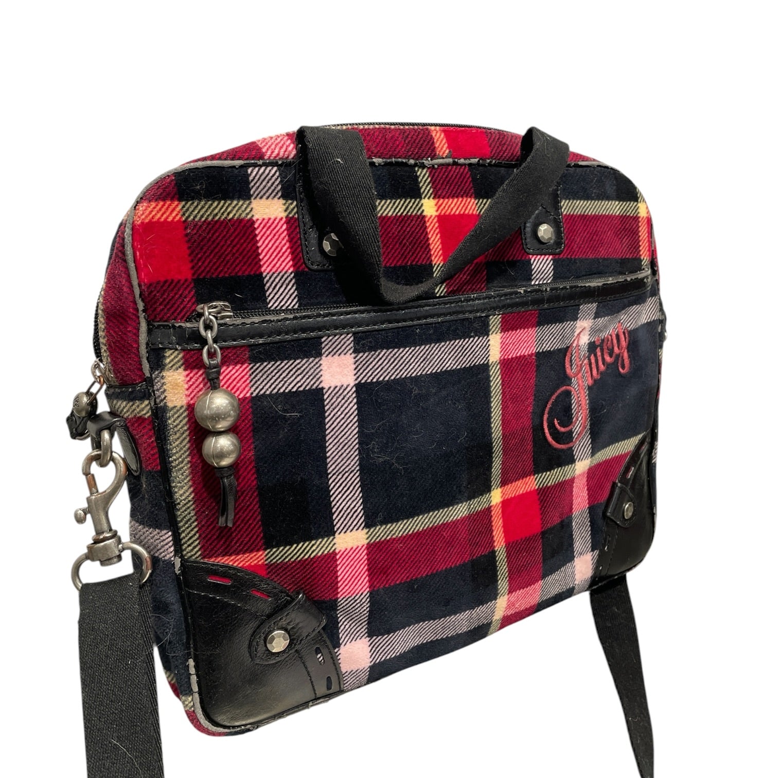 JUICY COUTURE/Cross Body Bag/Plaid/Cotton/MLT/Plaid Y2K Messenger Bag view 3