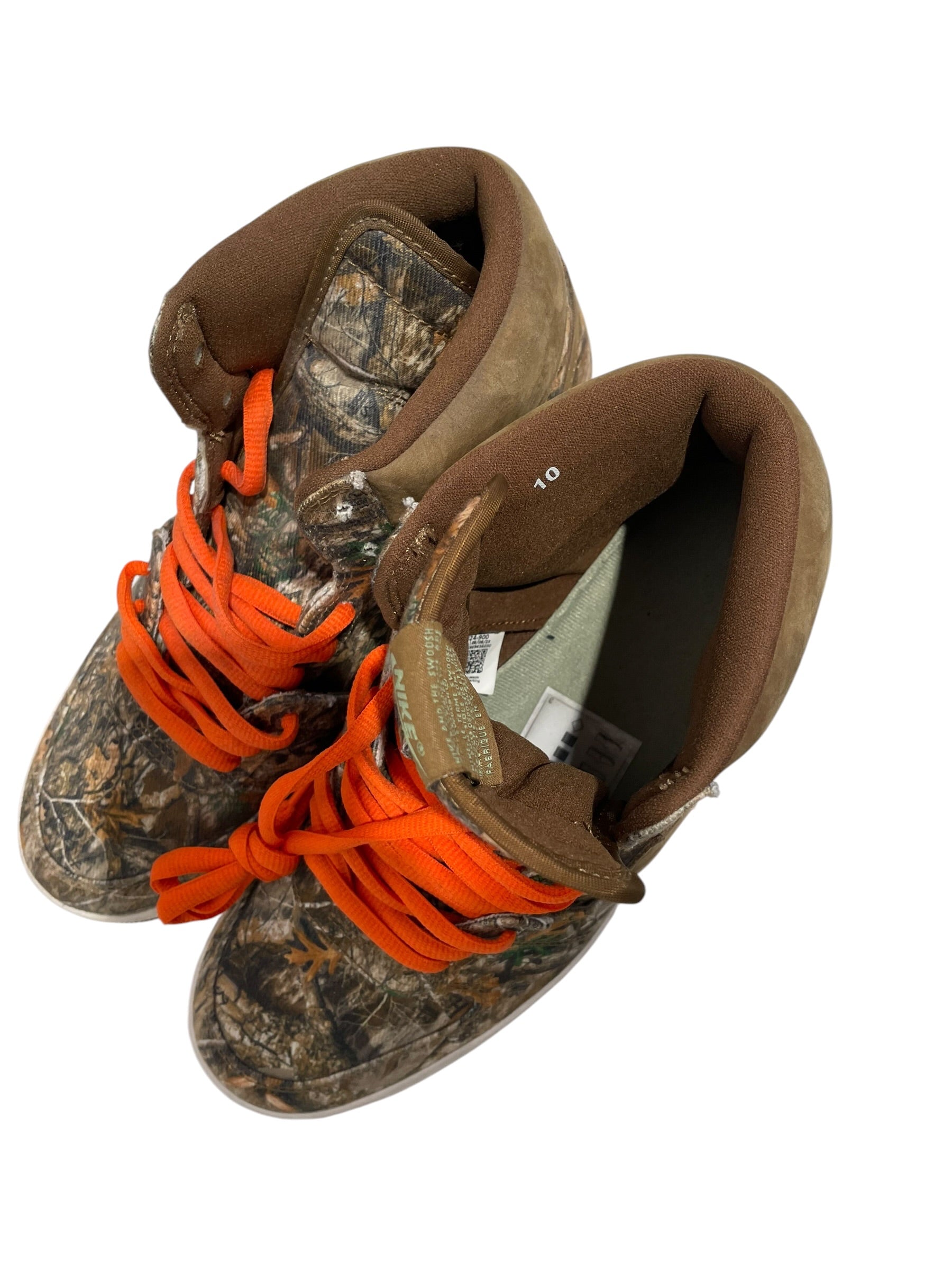JORDAN BRAND/Hi-Sneakers/US 10/Camouflage/Cotton/KHK/Air Ship PE SP "Realtree" view 3