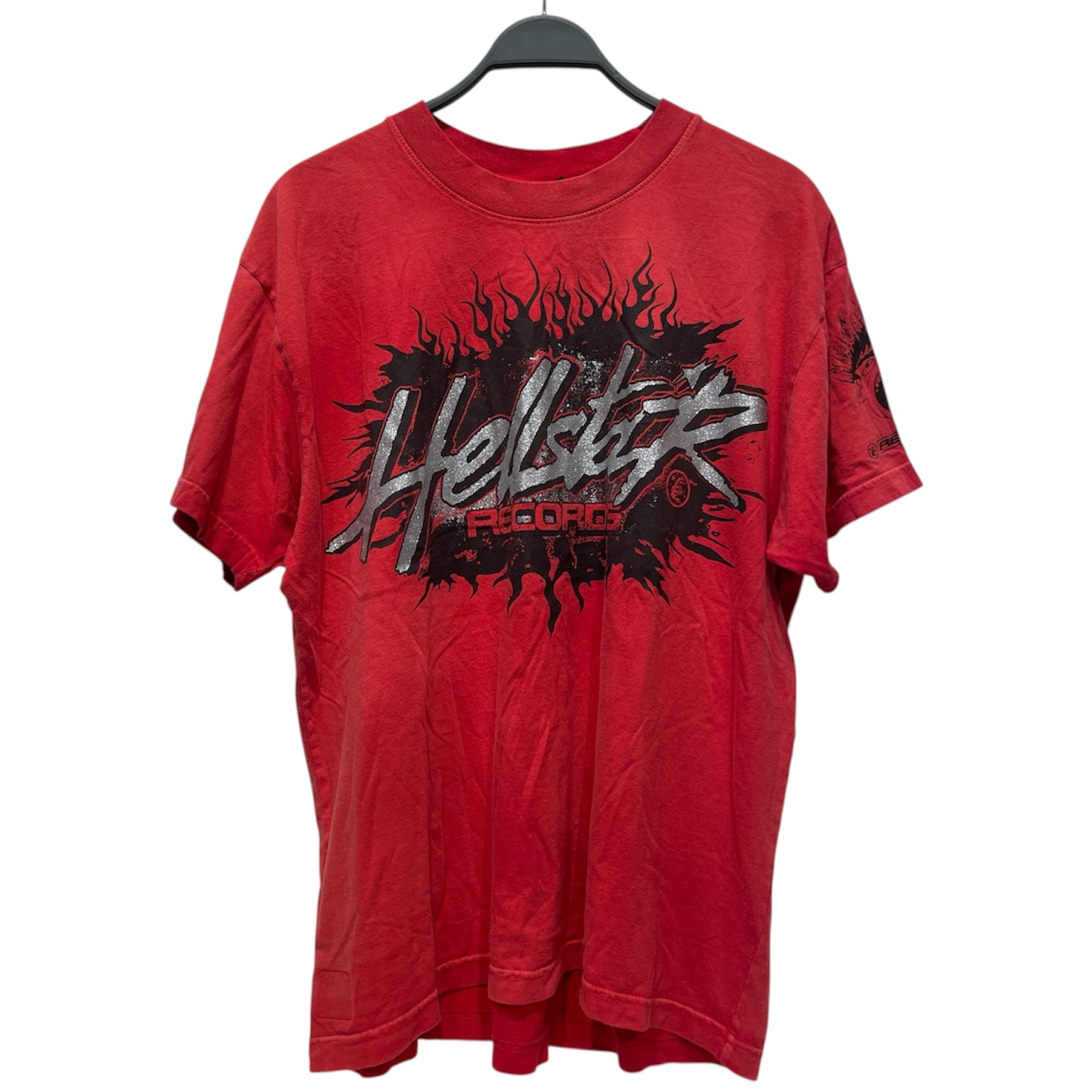 HELLSTAR/T-Shirt/L/Cotton/RED/SILVER HELLSTAR RECORDS view 1