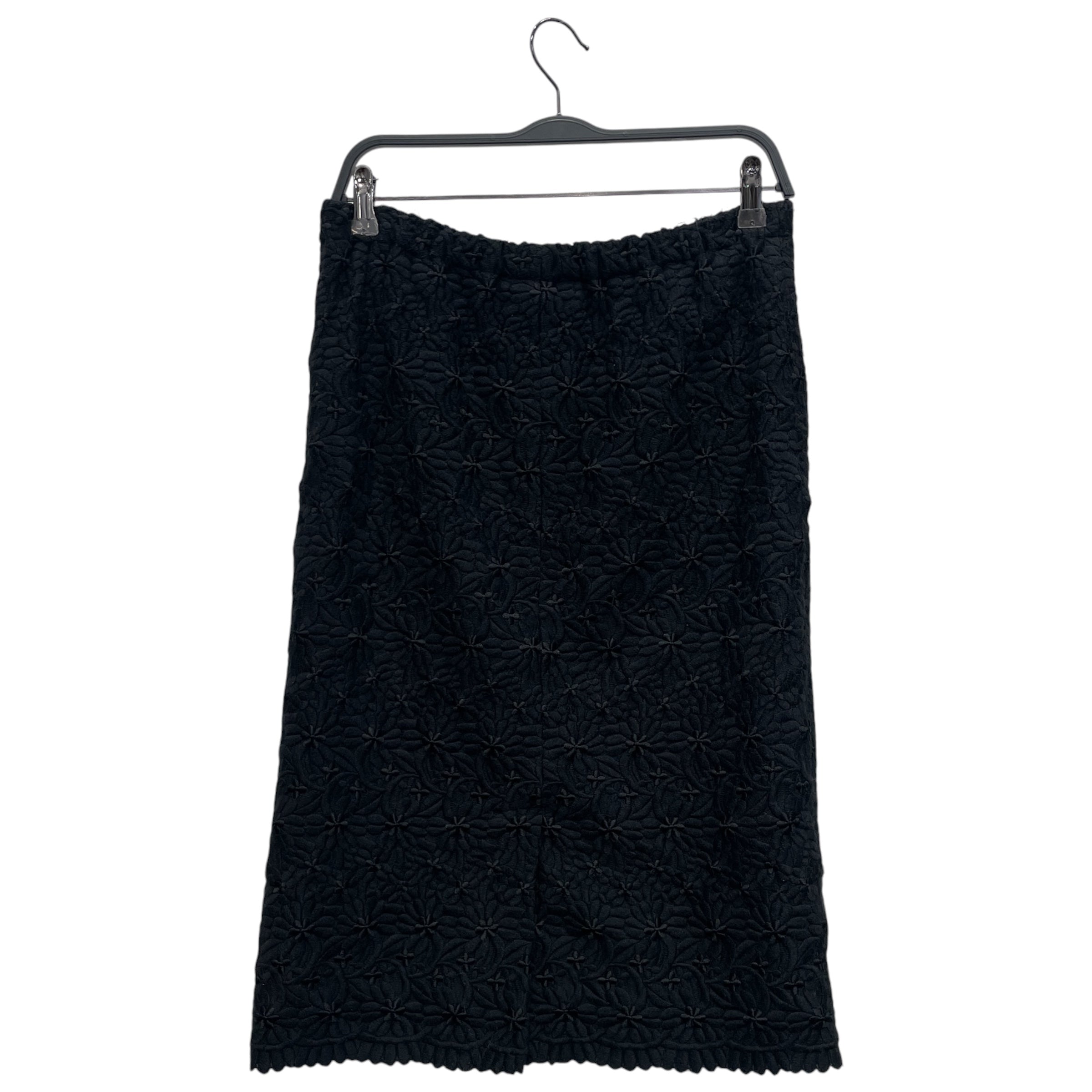 COMME des GARCONS COMME des GARCONS///Skirt/S/Floral Pattern/Acrylic/BLK//W [Designers] Design/ view 2