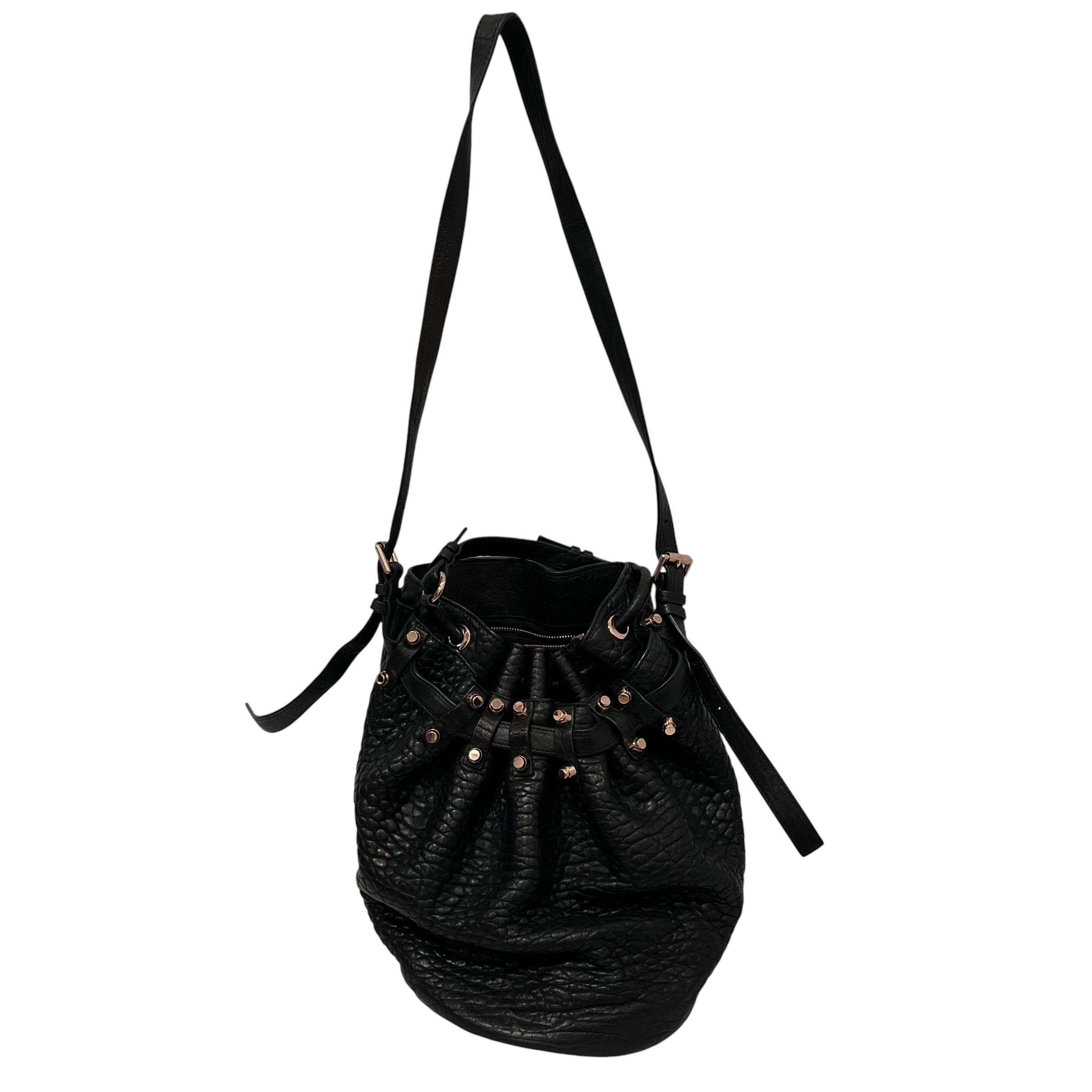 Alexander Wang/Cross Body Bag/Leather/BLK/STUDDED BUCKET BAG view 1