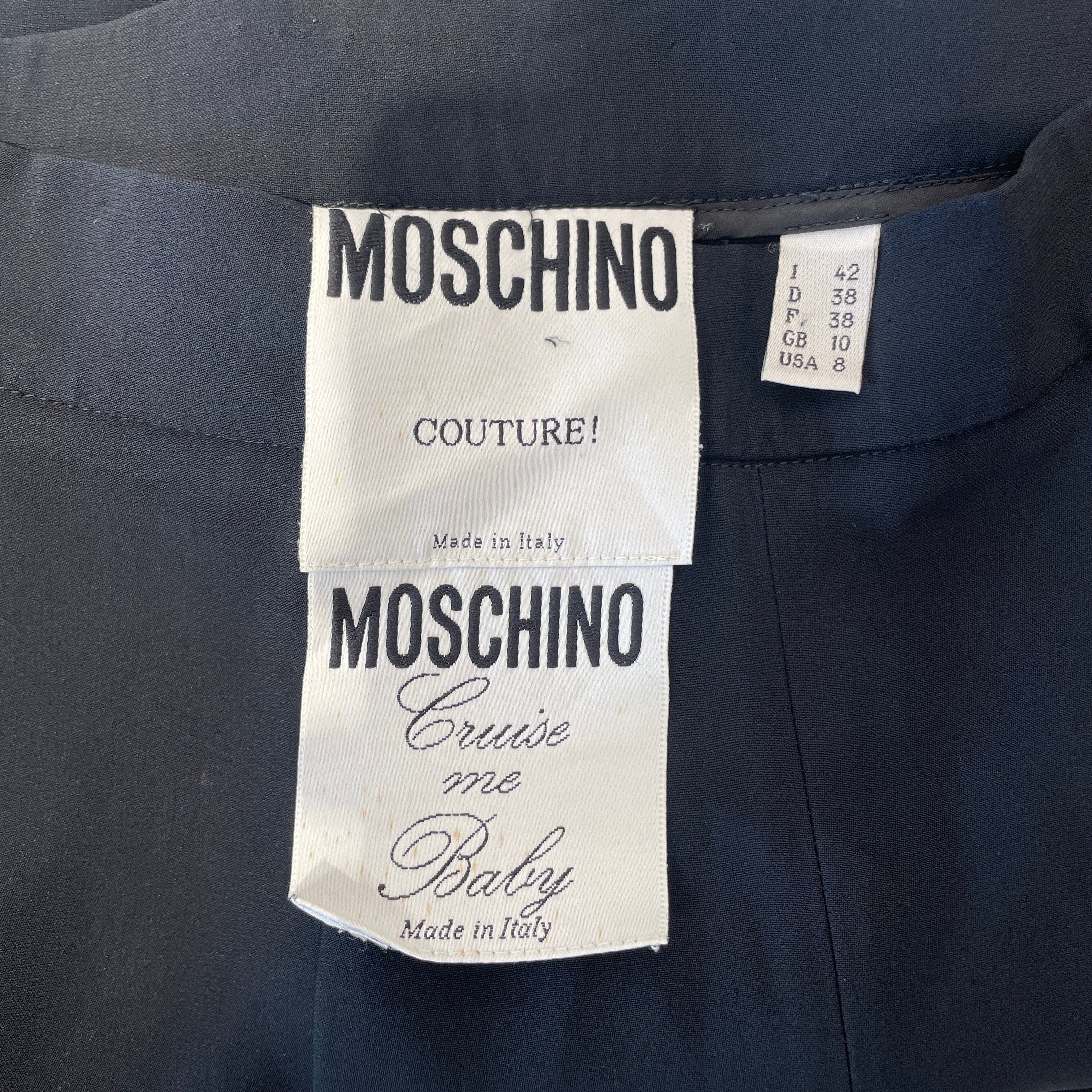 MOSCHINO/Bottoms/8/BLK/SAILOR-ESQUE PANT view 3