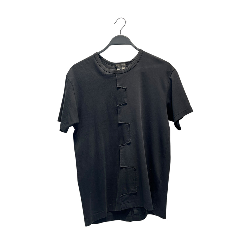 COMME des GARCONS HOMME PLUS/T-Shirt/M/Cotton/BLK/ZIG ZAG
