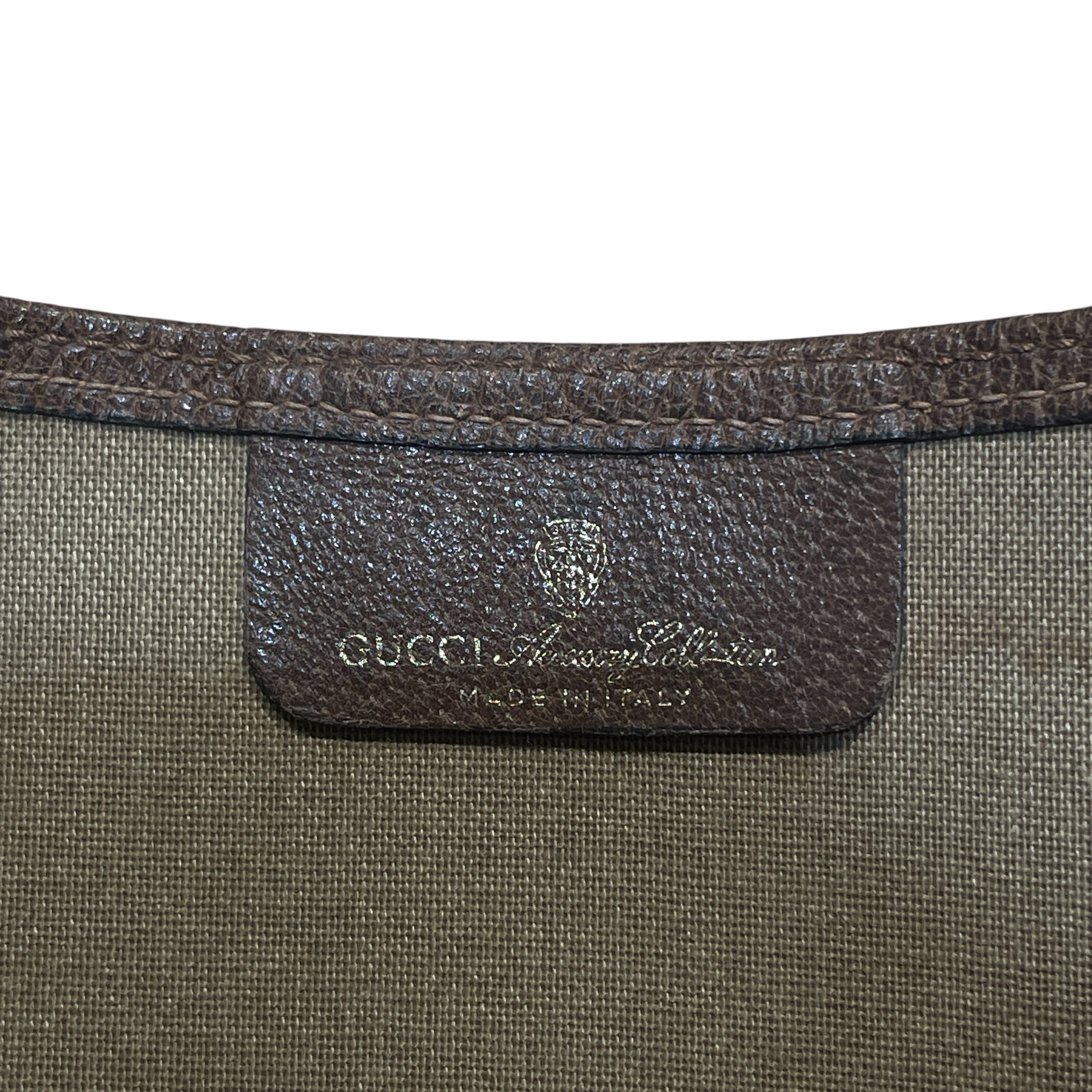 GUCCI/Tote Bag/Monogram/Leather/BRW/GG Supreme Canvas Tote view 6