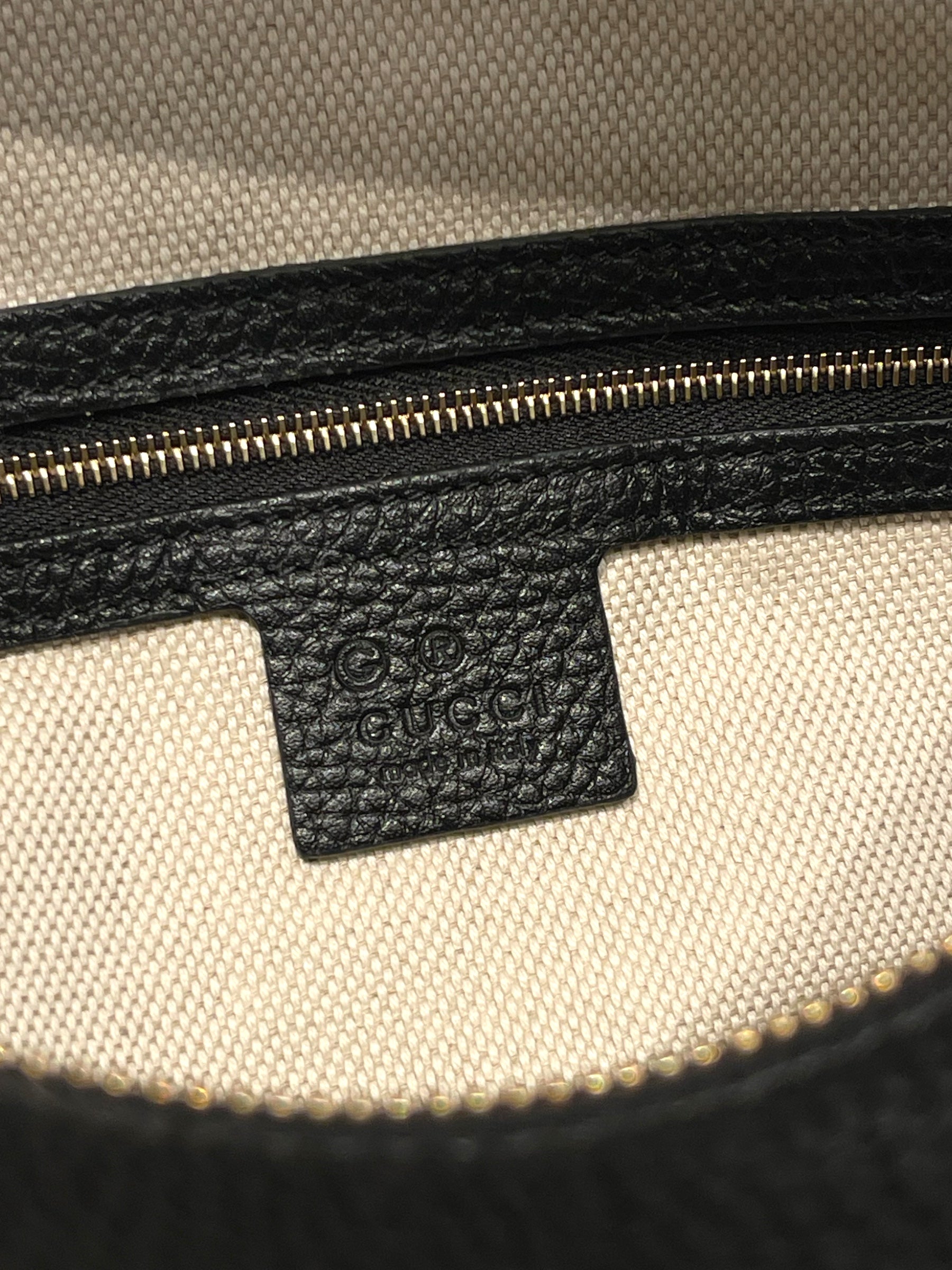 GUCCI/Bag/Leather/BLK/SOHO CONVERTIBLE HOBP LARGE view 6