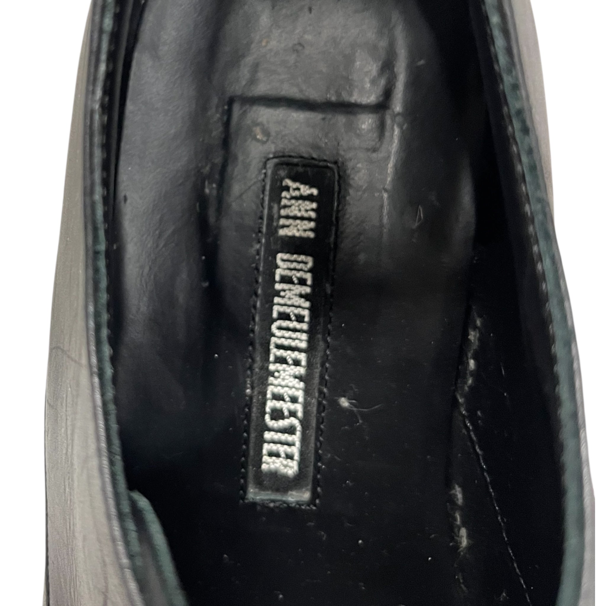 ANN DEMEULEMEESTER/Loafers/EU 37/Leather/BLK/ view 3
