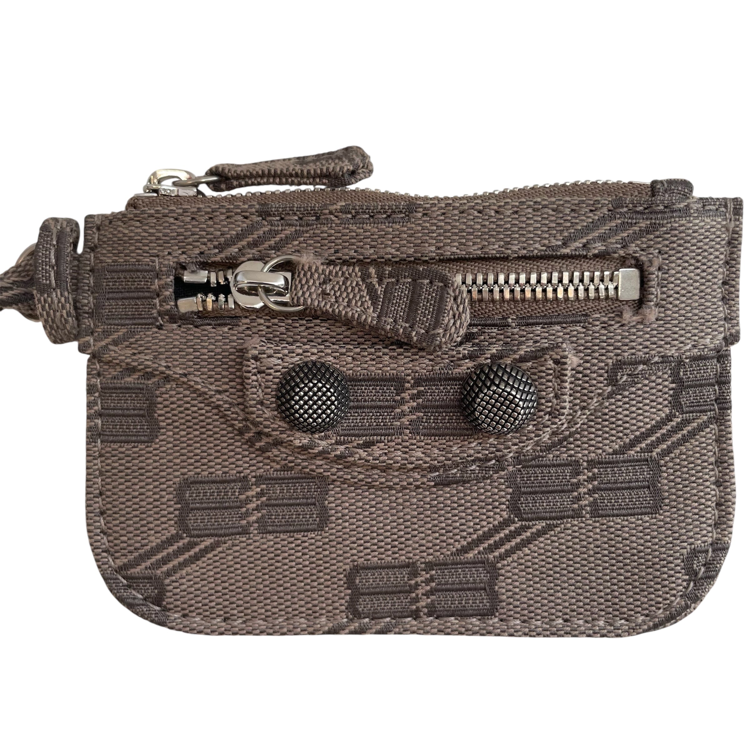 BALENCIAGA/Coin Wallet/All Over Print/Denim/BRW/BALENCIAGA COIN WALLET DRTY BR view 2