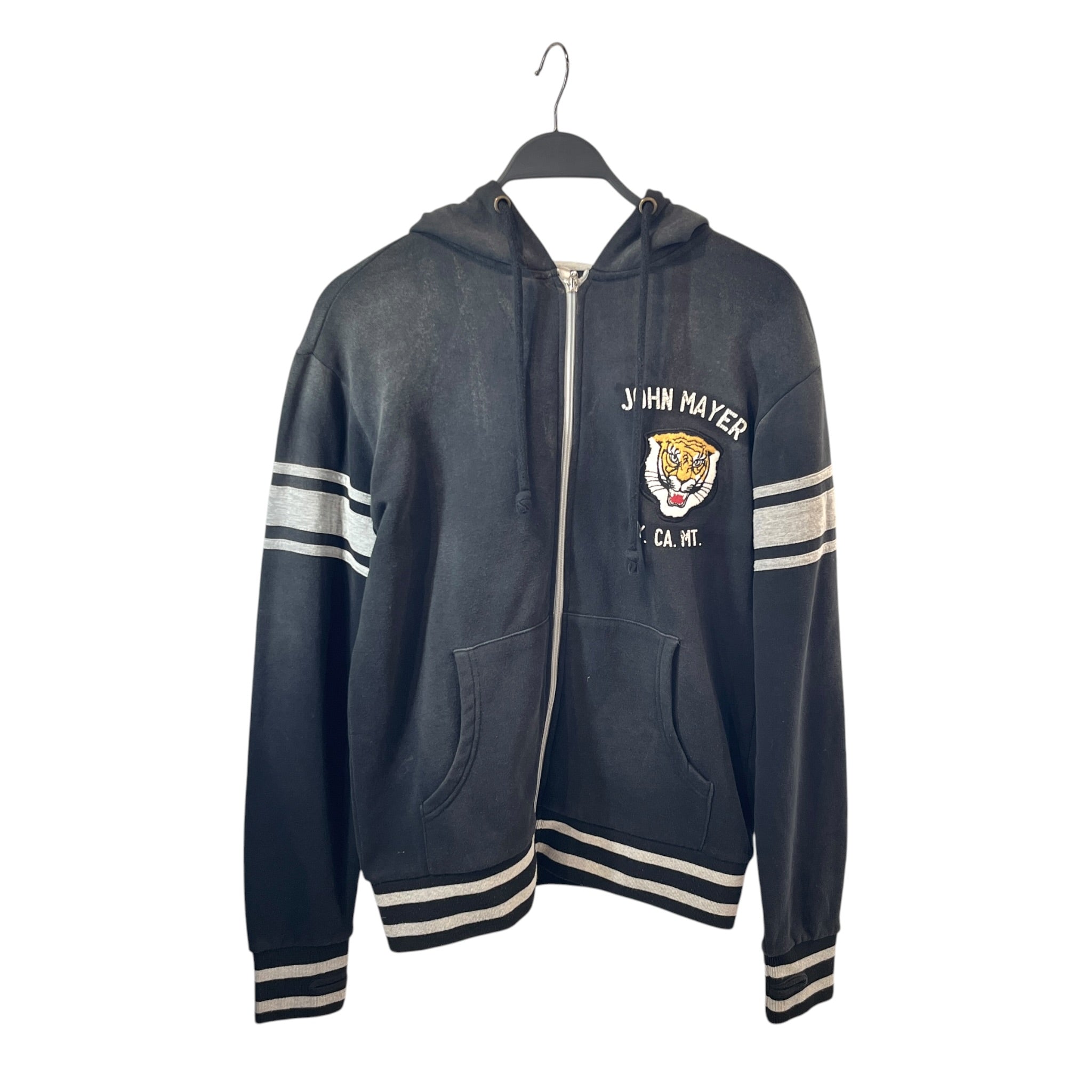 John Mayer Official Issue/Zip Up Hoodie/S/Cotton/BLK/ view 1