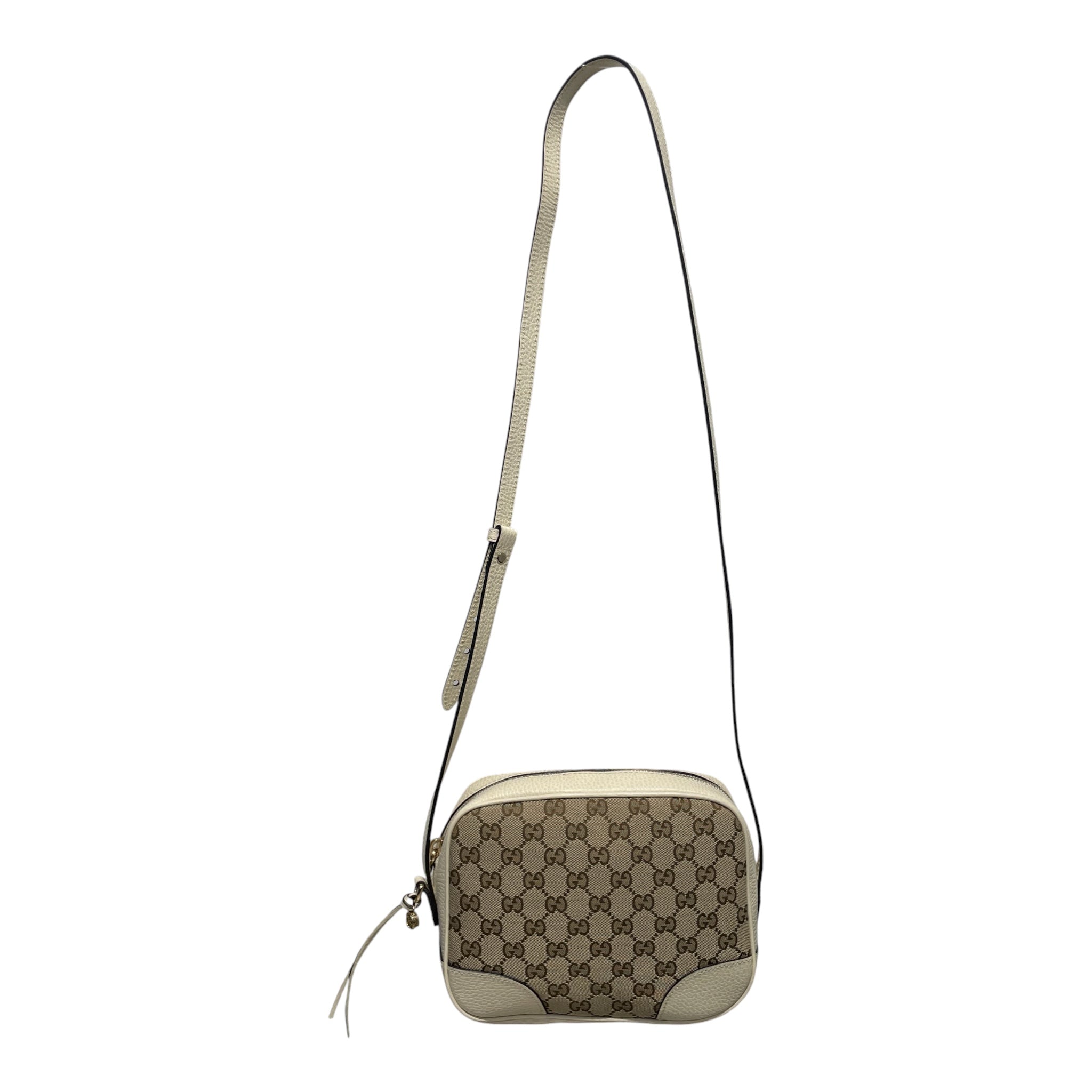 GUCCI/Cross Body Bag/Monogram/Cotton/BEG/canvas bree crossbody view 2