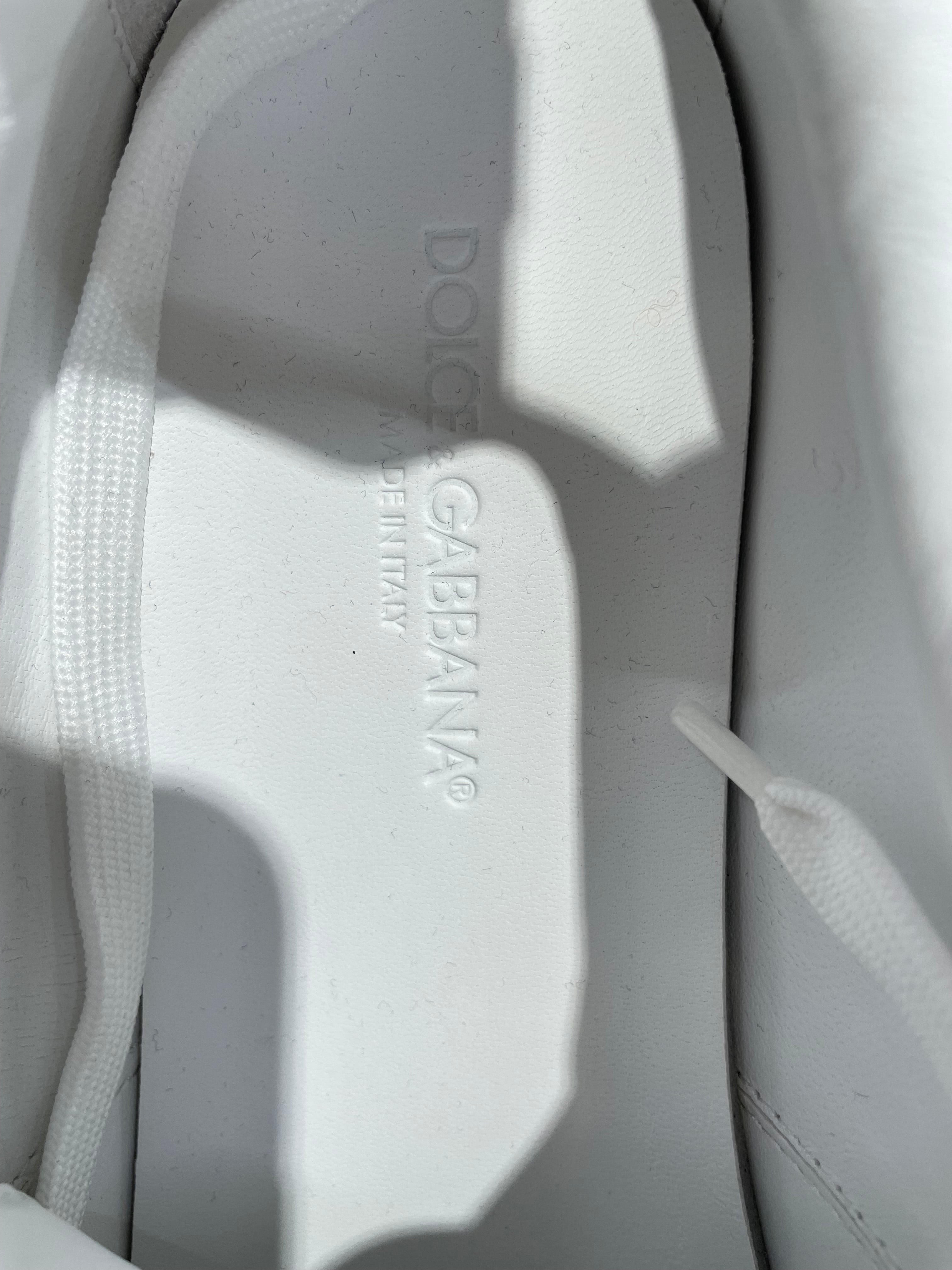 DOLCE&GABBANA/Low-Sneakers/EU 41/Leather/WHT/w/dustbag view 7