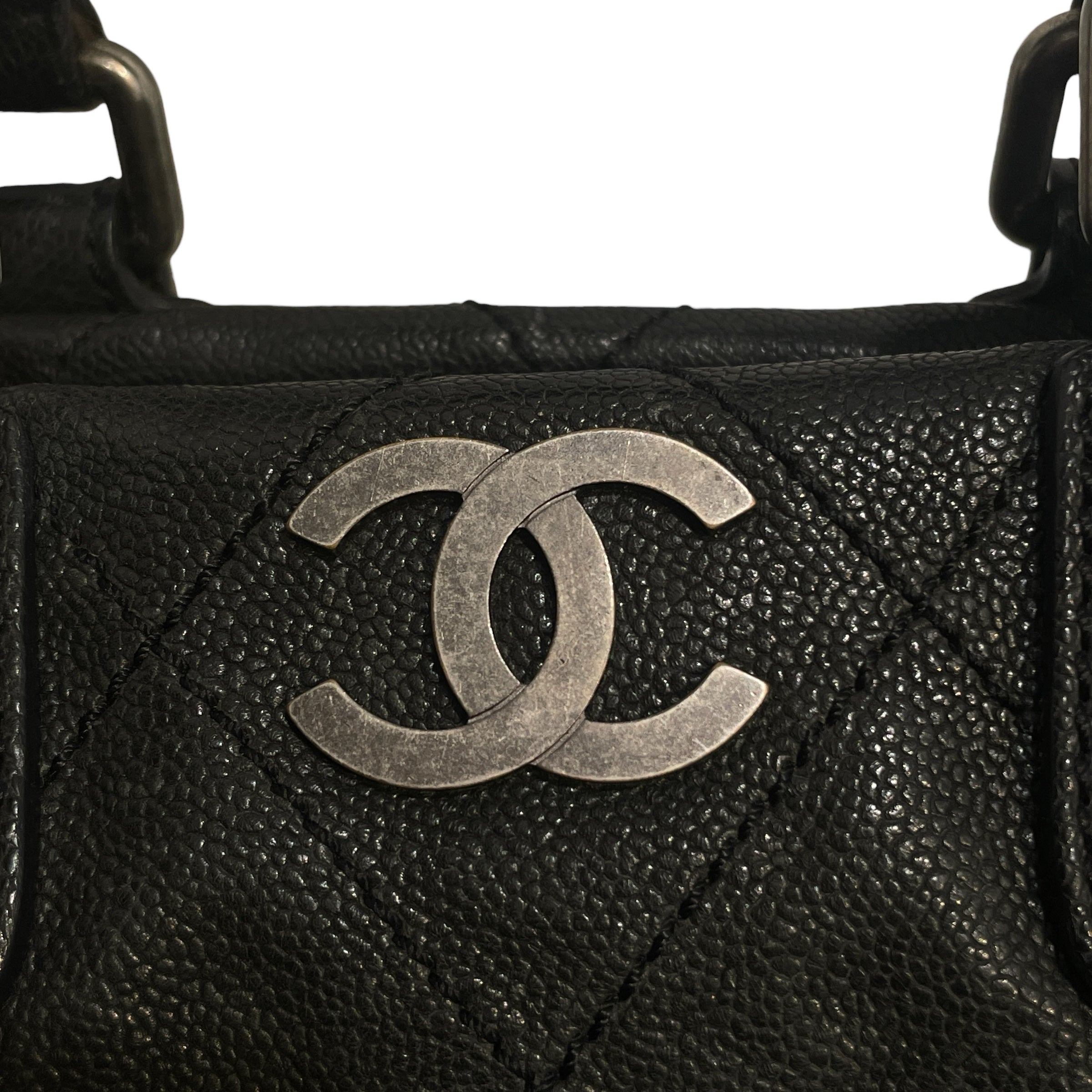 CHANEL/Hand Bag/Leather/BLK/Caviar Outdoor Ligne view 5