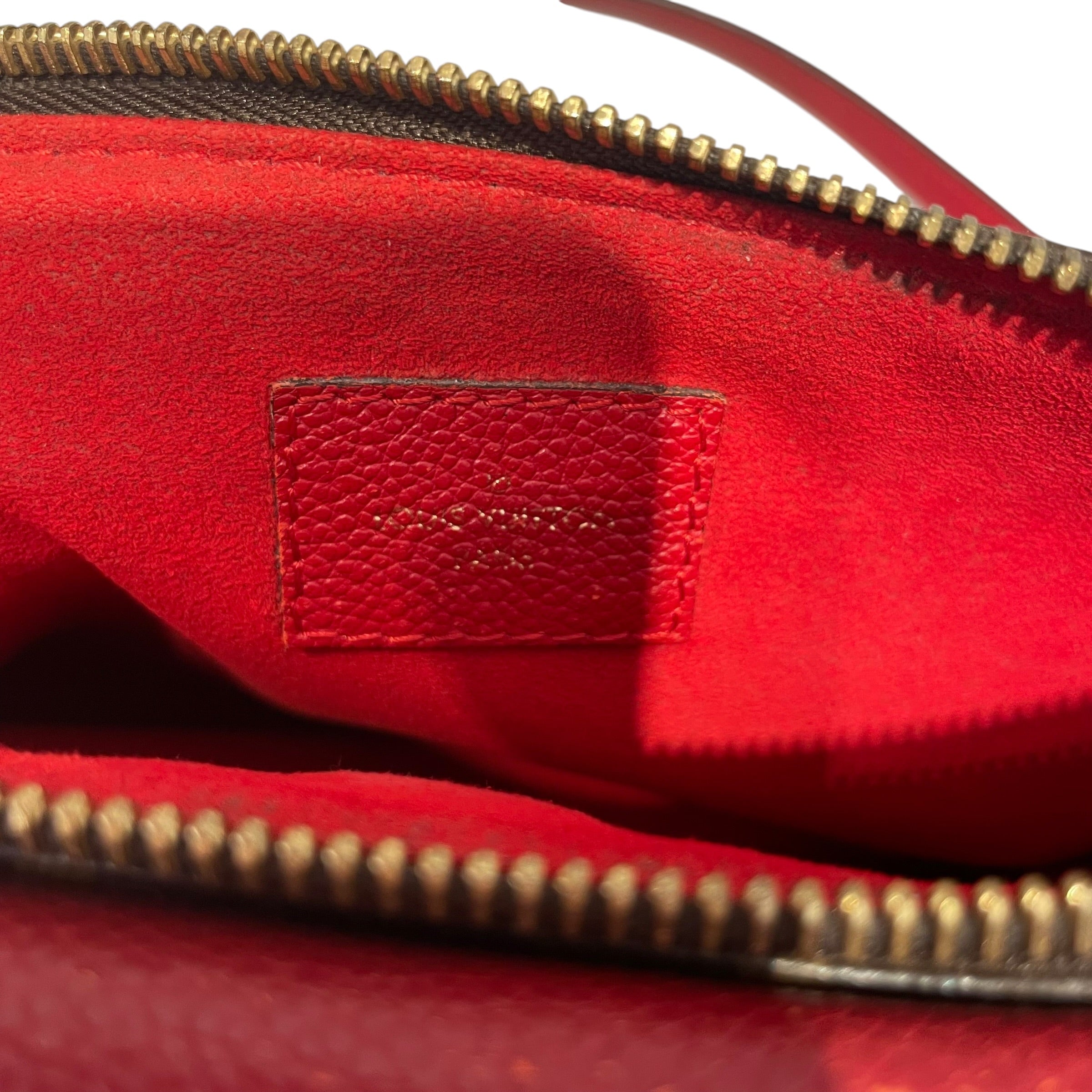 LOUIS VUITTON/Pouch/Monogram/Leather/RED/Monogram Twice Pouchette view 3
