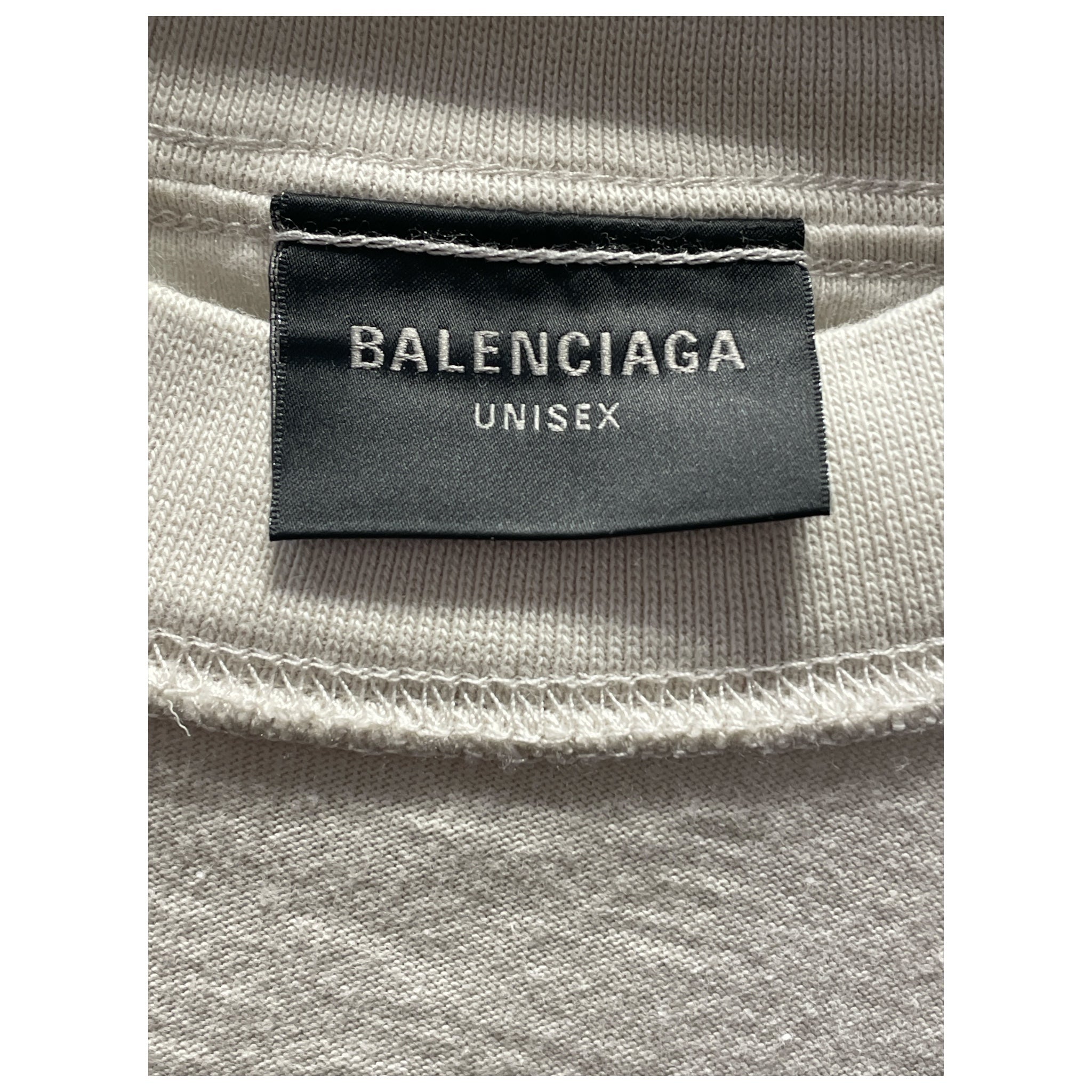 BALENCIAGA/T-Shirt/1/Cotton/CRM/Graphic/XXXL view 3