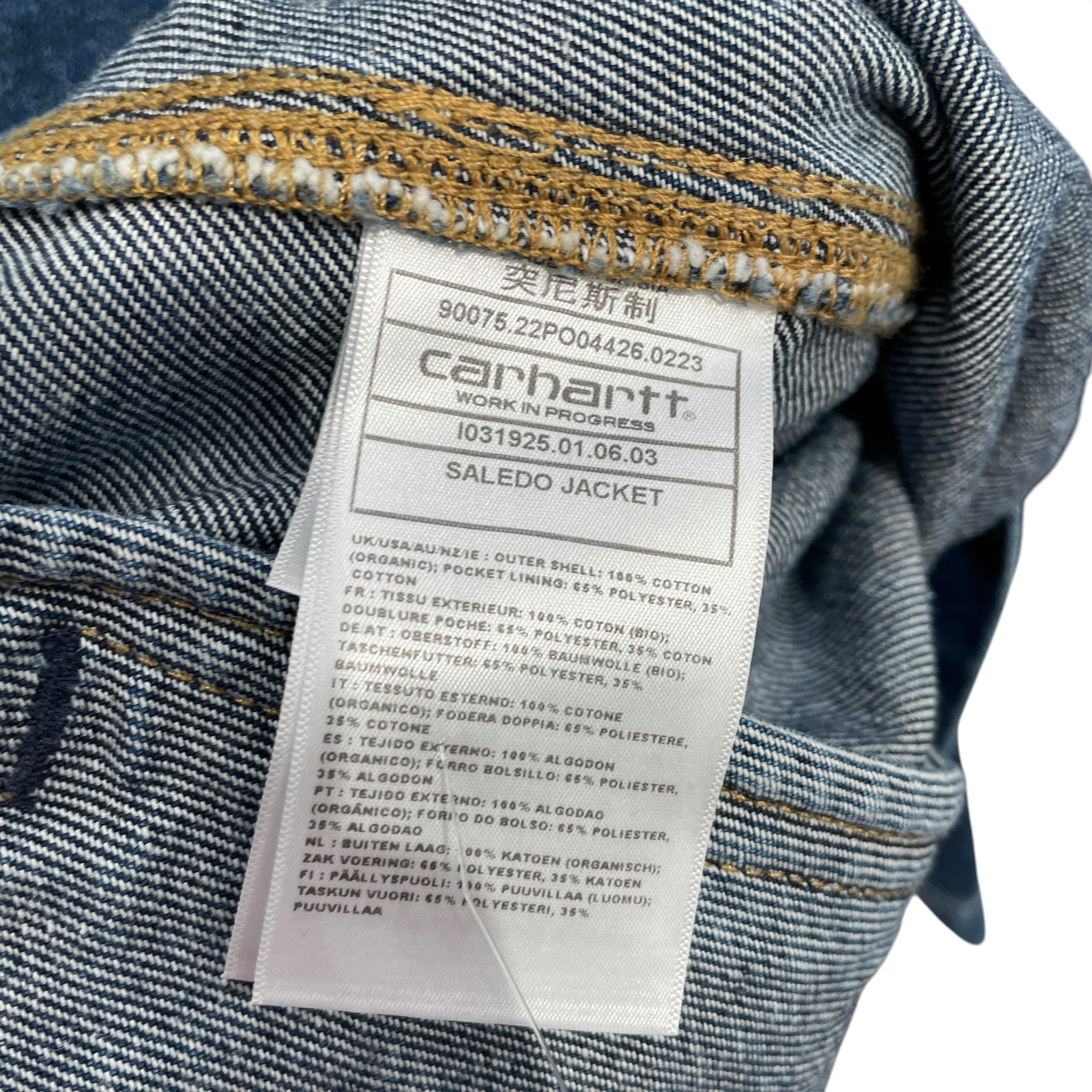 CARHARTT WIP(WORK IN PROGRESS)/Denim Jkt/M/Denim/BLU/DENIM JACKET SQUARE POCKET view 4