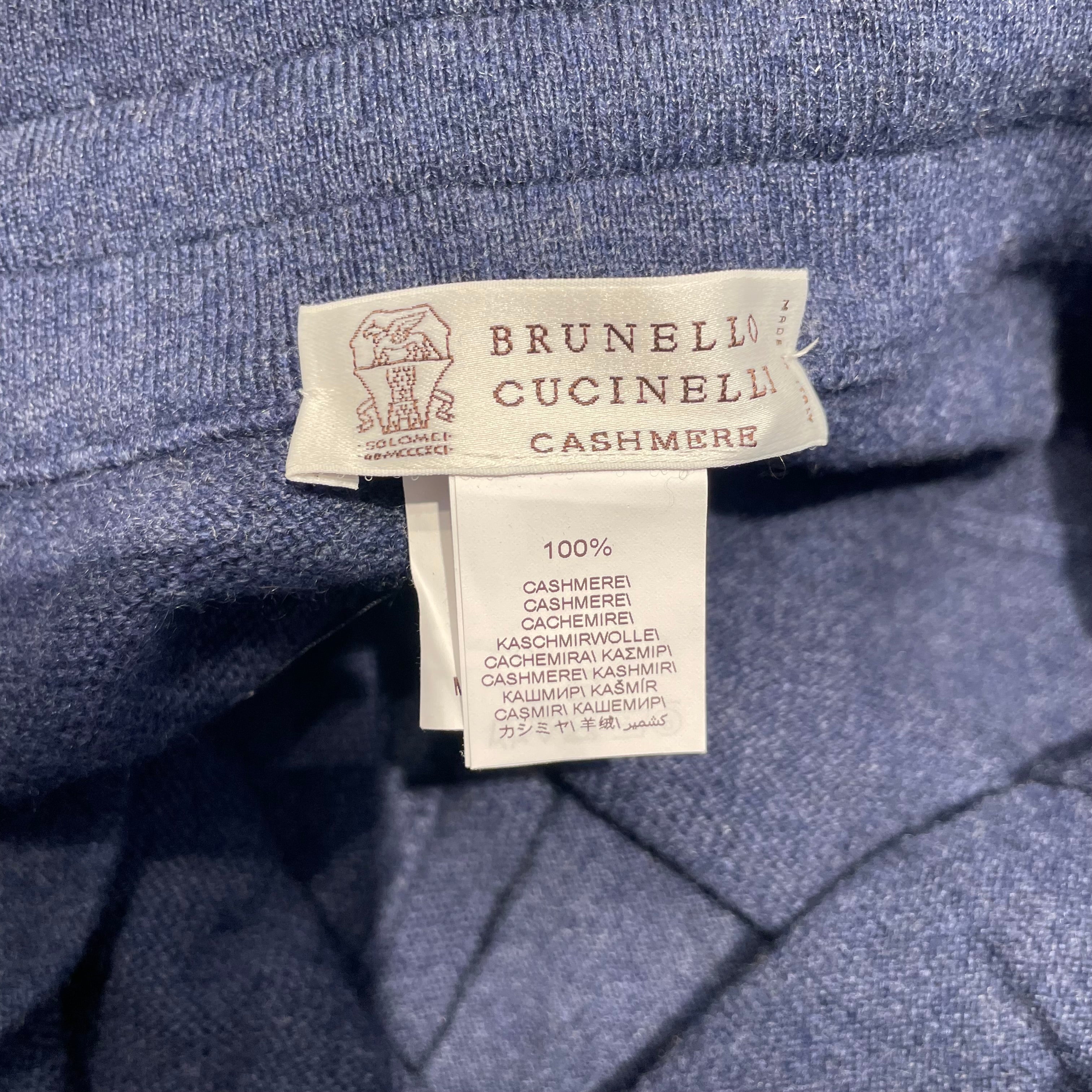 BRUNELLO CUCINELLI/Pants/M/Cashmere/BLU/CASHMERE JOGGER PANTS view 3