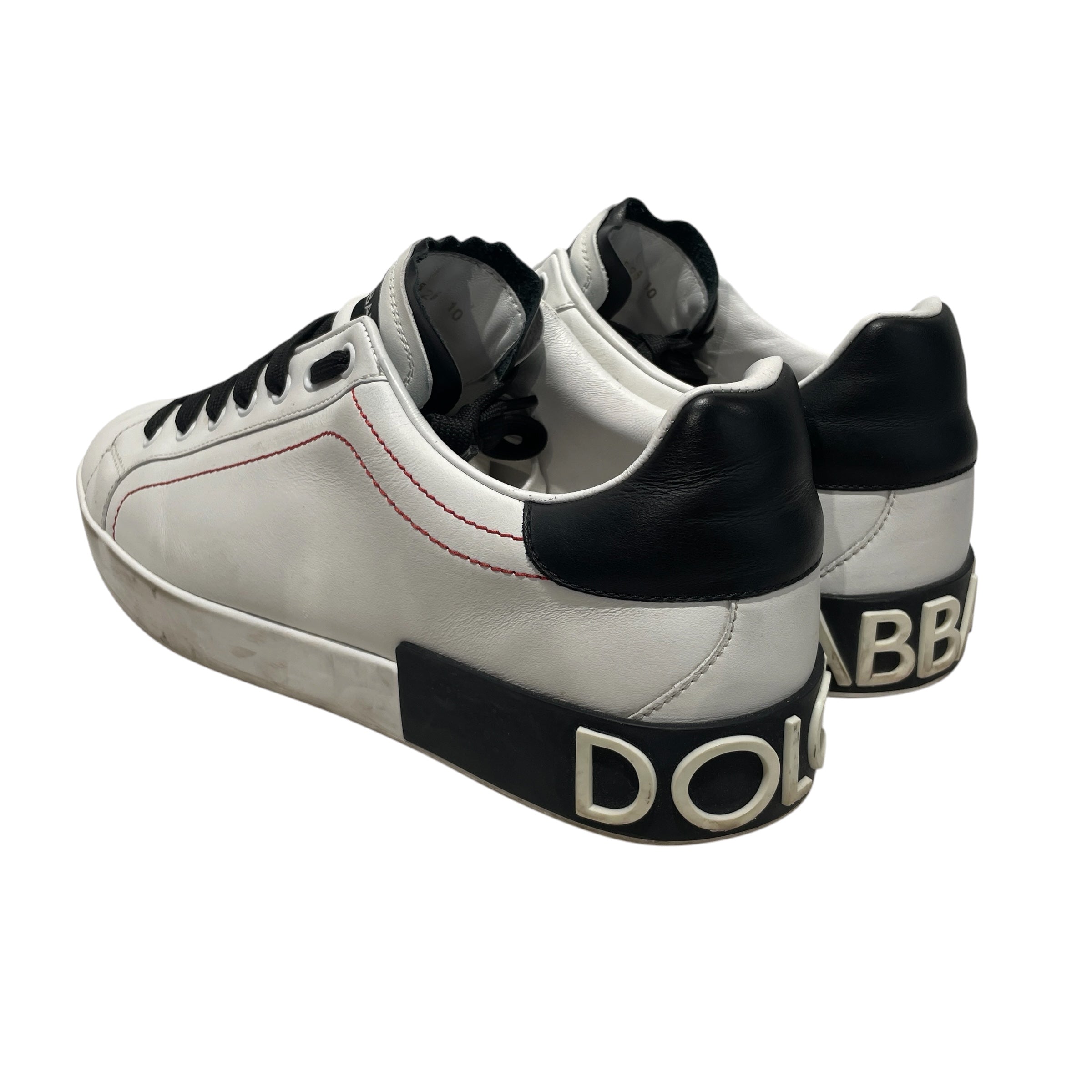 DOLCE&GABBANA/Low-Sneakers/US 10/Leather/WHT/portofino view 2