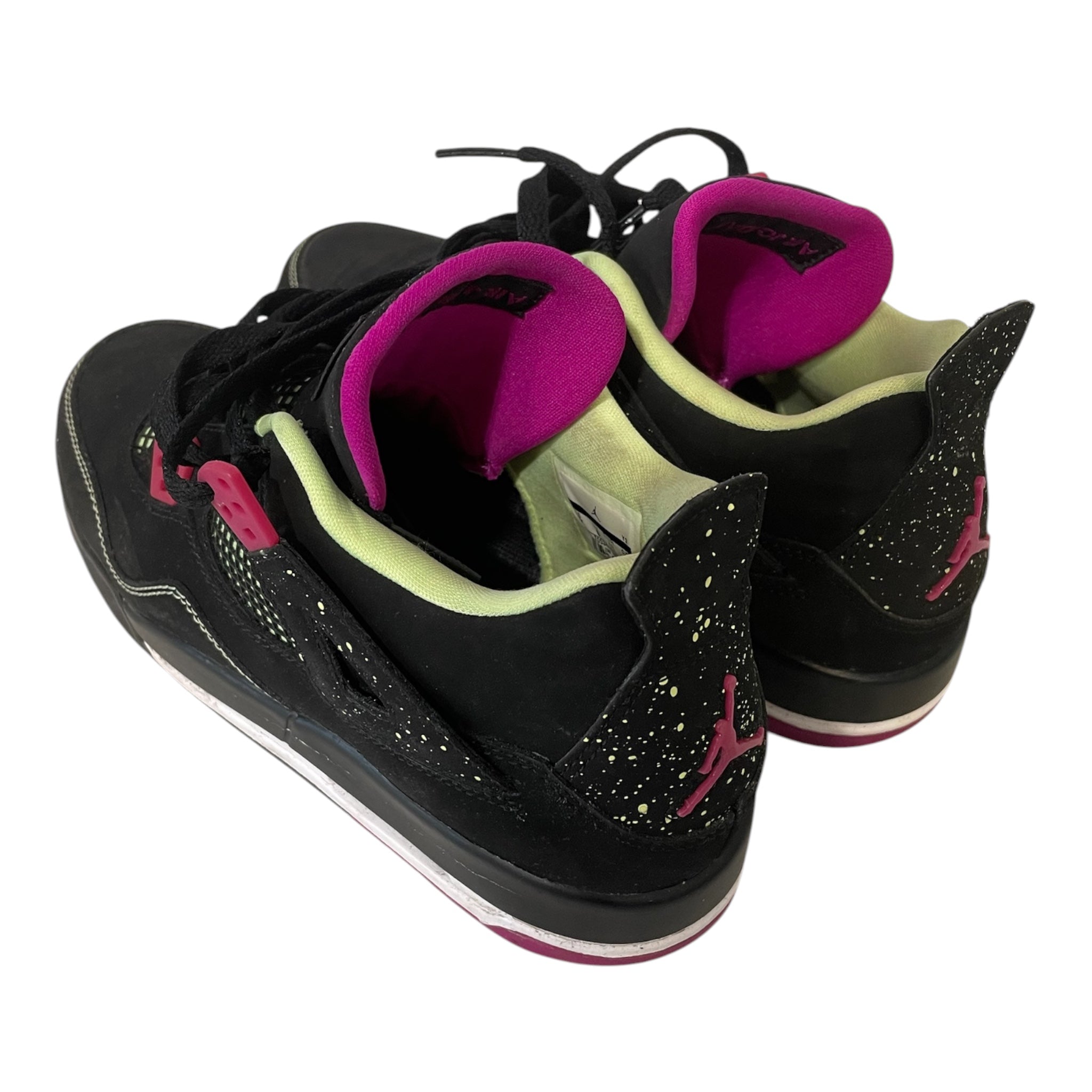 NIKE/AIR JORDAN 4 RETRO 30TH GG/Low-Sneakers/US 8.5/Leather/BLK/705344-027 view 2