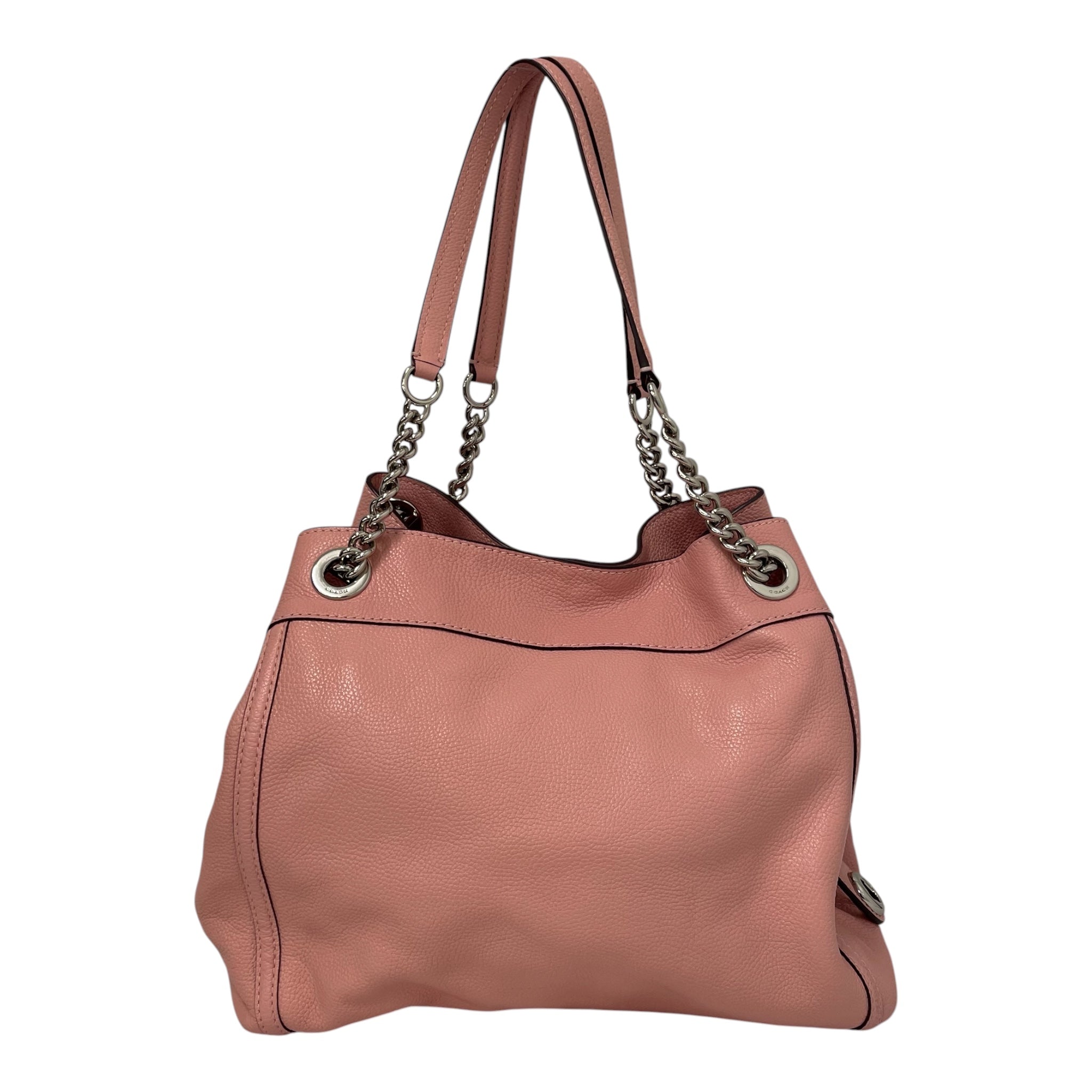 COACH/Hand Bag/Leather/PNK/edie turnlock view 2
