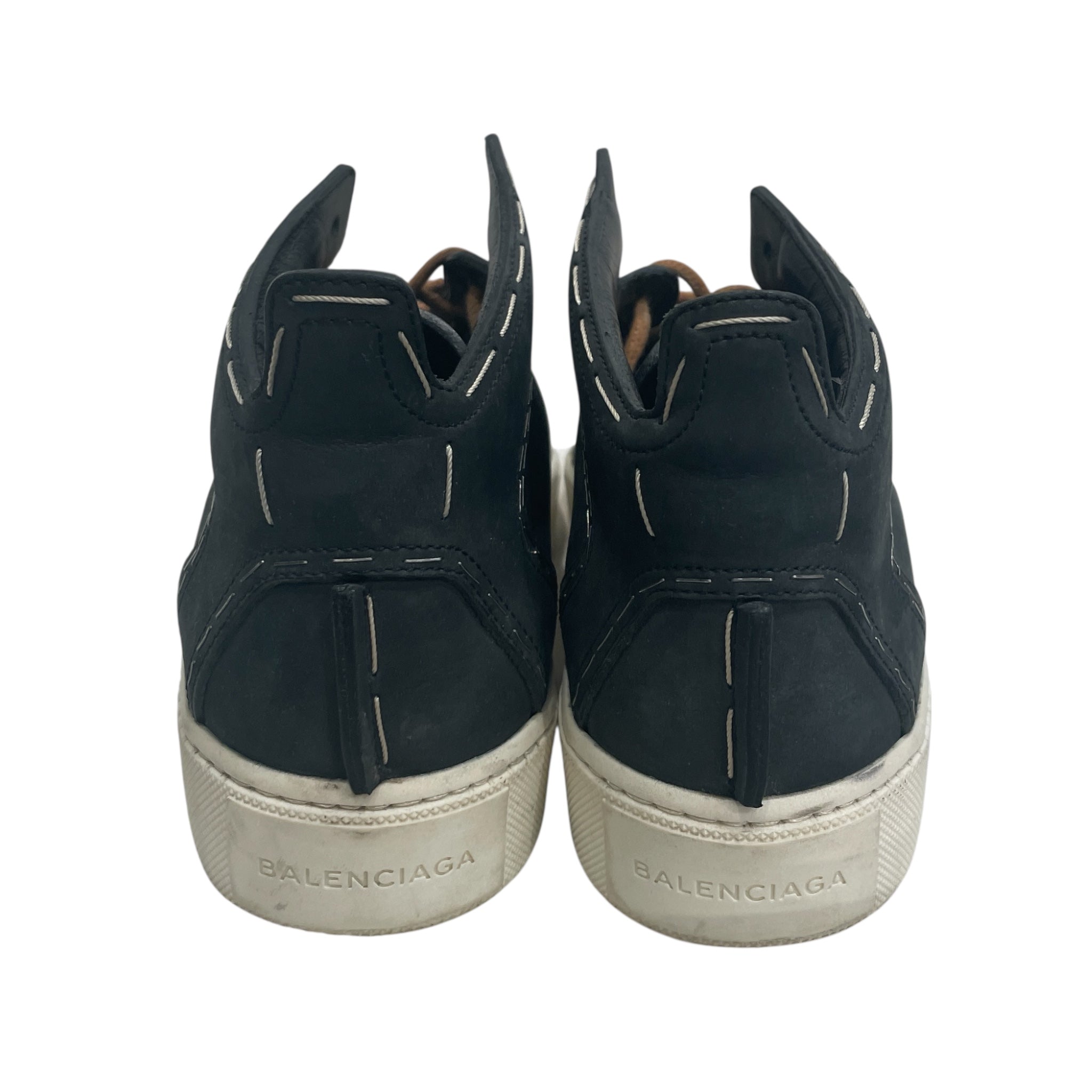 BALENCIAGA/Low-Sneakers/EU 38/Suede/BLK/STAPLE STITCH SNEAKER view 3