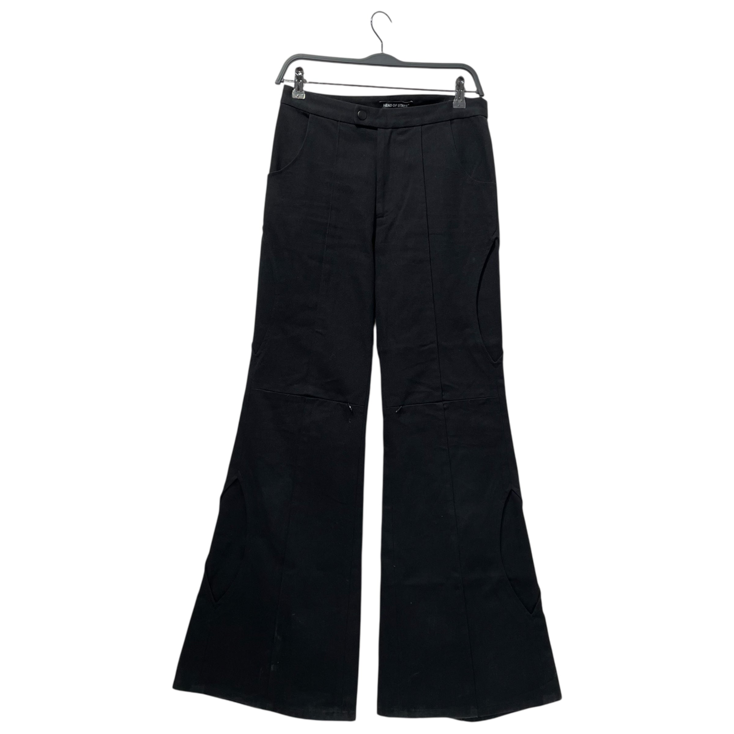 Head of state/Pants/29/Cotton/BLK/zipped knee view 1