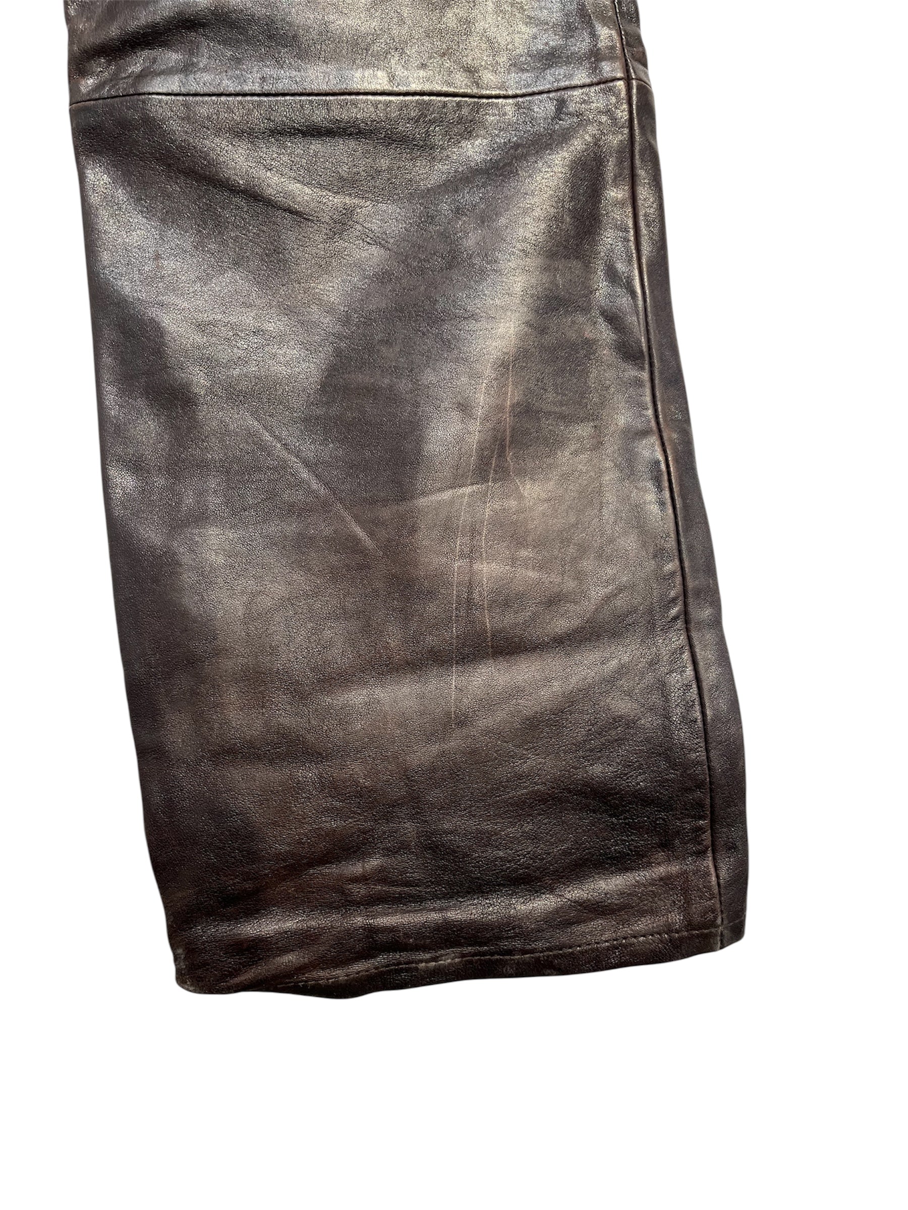 STUSSY/Pants/32/Leather/BRW/LEATHER NEW CLASSIC PANTS view 3