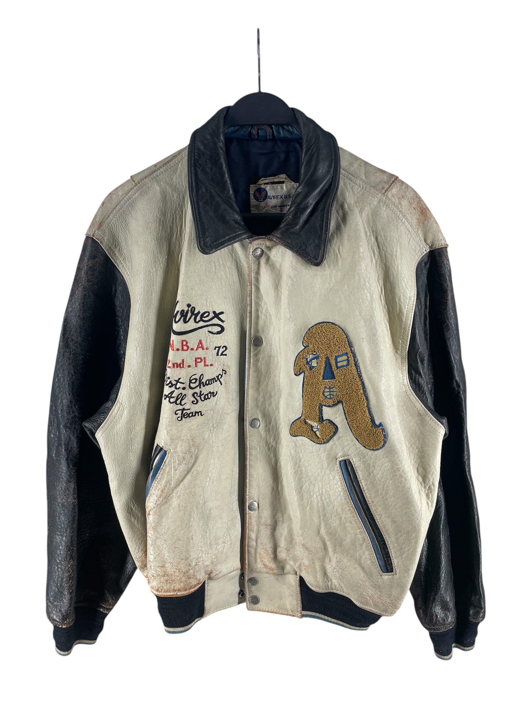 AVIREX/Leather Jkt/XL/Leather/CRM/71/72 ALL STAR TEAM view 1