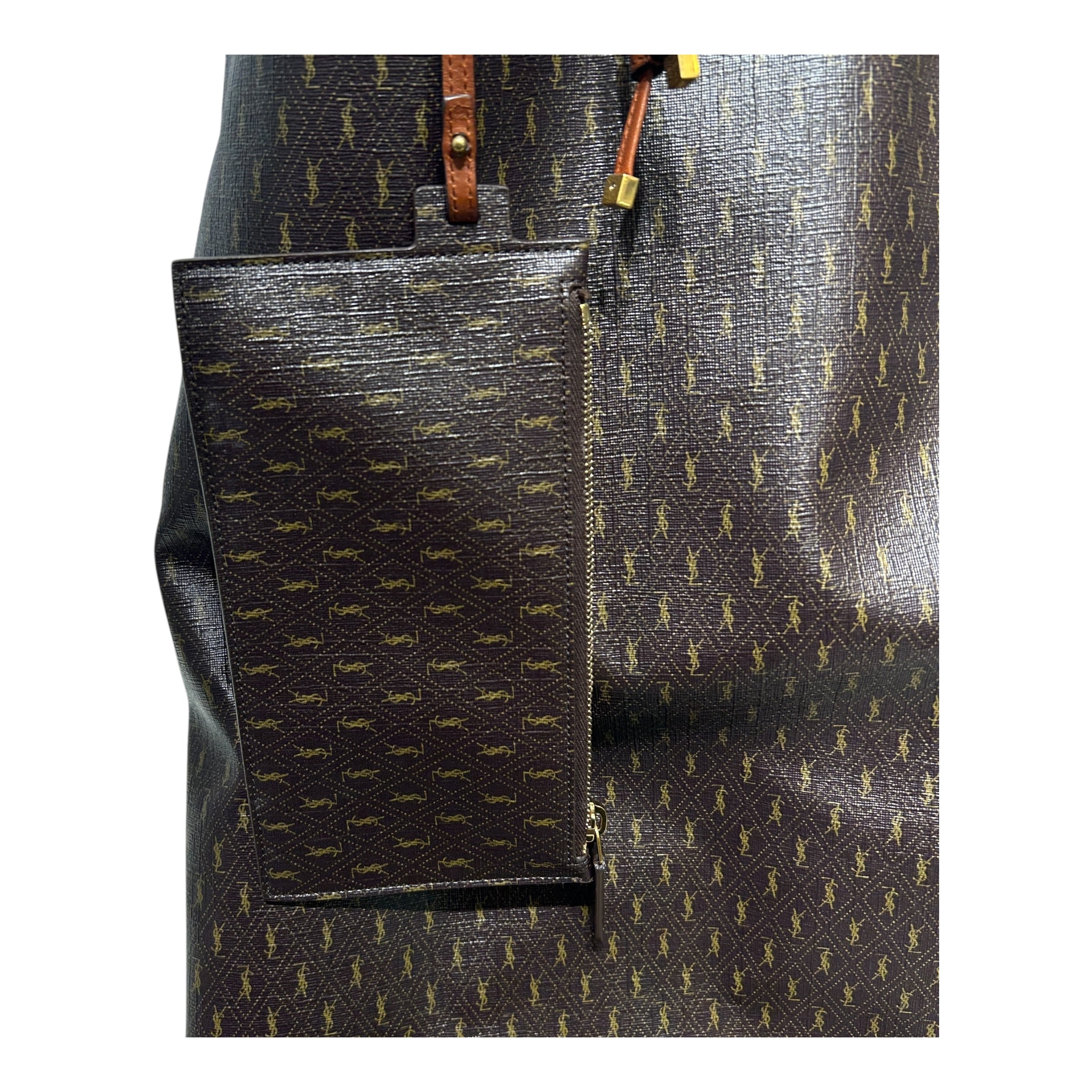 SAINT LAURENT/Tote Bag/Monogram/Leather/BRW/ view 14