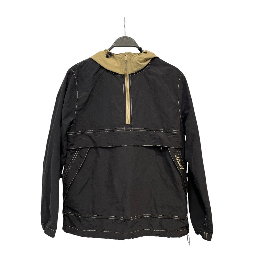 STUSSY/Windbreaker/S/Nylon/BLK/KANGAROO POUCH view 1