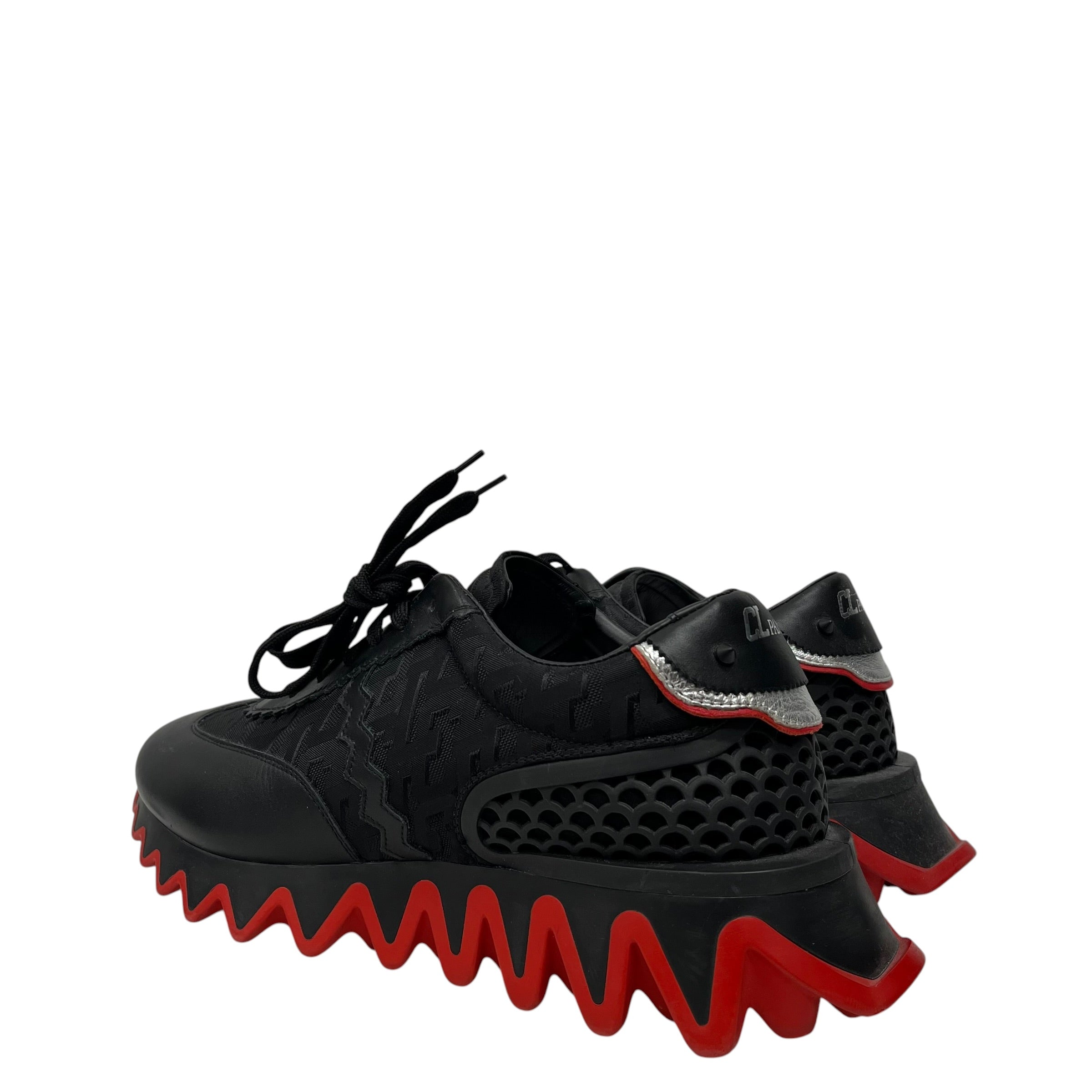 Christian Louboutin/Low-Sneakers/EU 43/Leather/BLK/ view 2