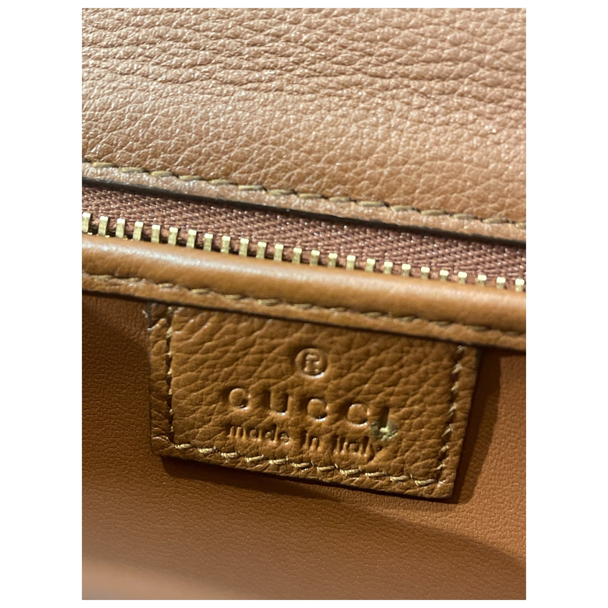 GUCCI/Cross Body Bag/Leather/CML/Blondie Top Handle Interlock G view 4