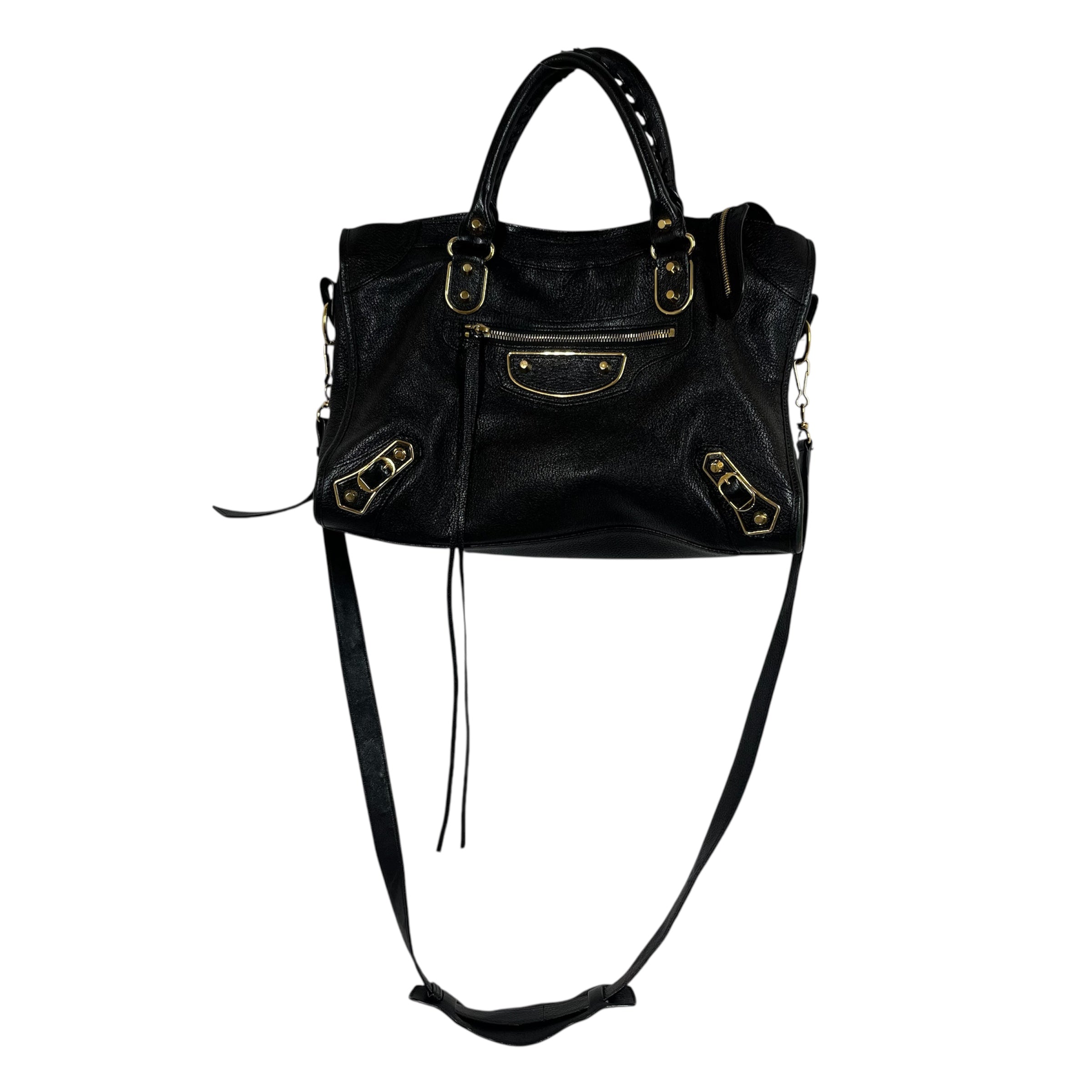 BALENCIAGA/Hand Bag/Leather/BLK/CITY BAG view 1