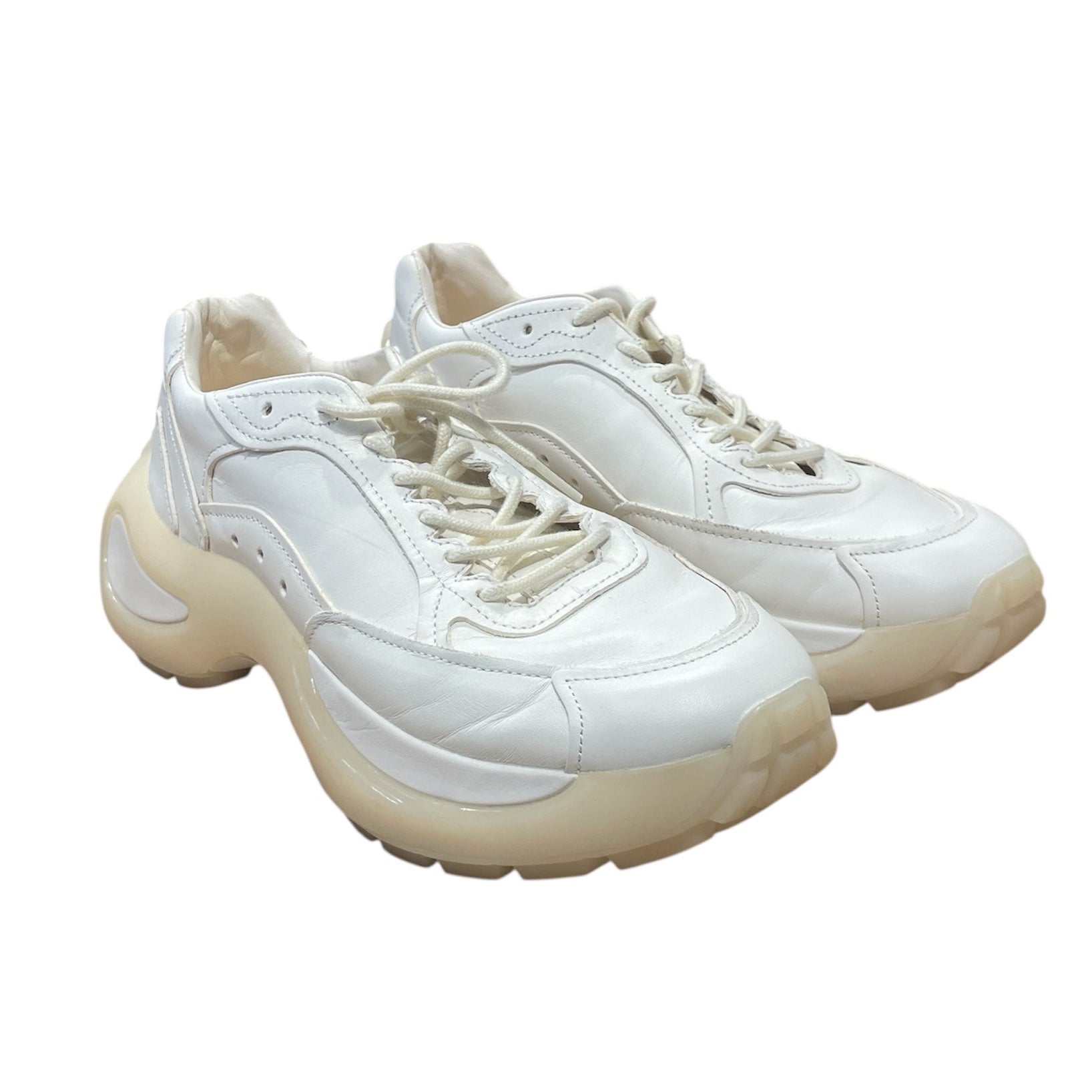 SPORT MAX by Max Mara/Low-Sneakers/EU 41/Border/Leather/WHT/Chuncky Sneaker view 1
