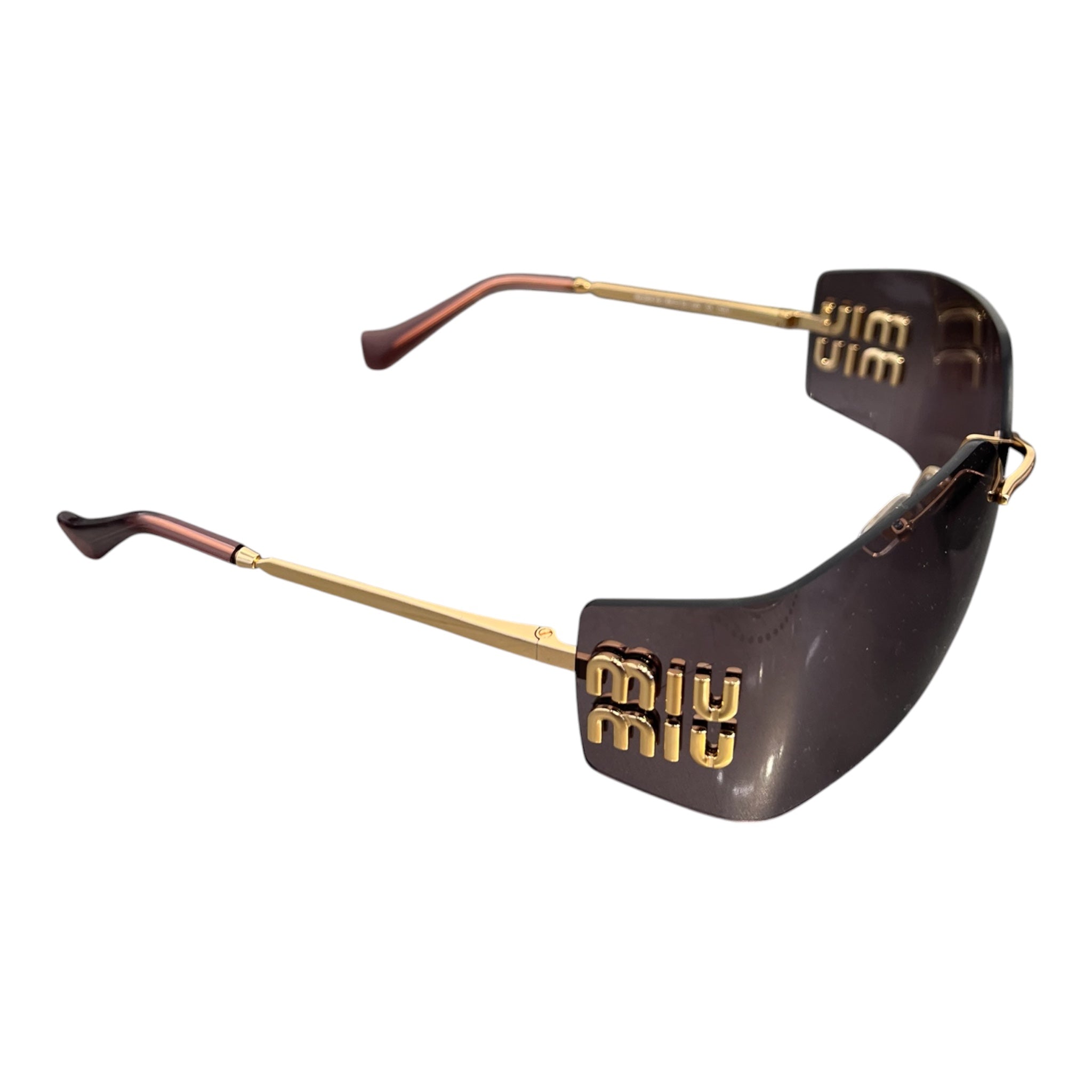 MIU MIU/Sunglasses/Celluloid/PPL/L's/MU 54YS Rimless view 3