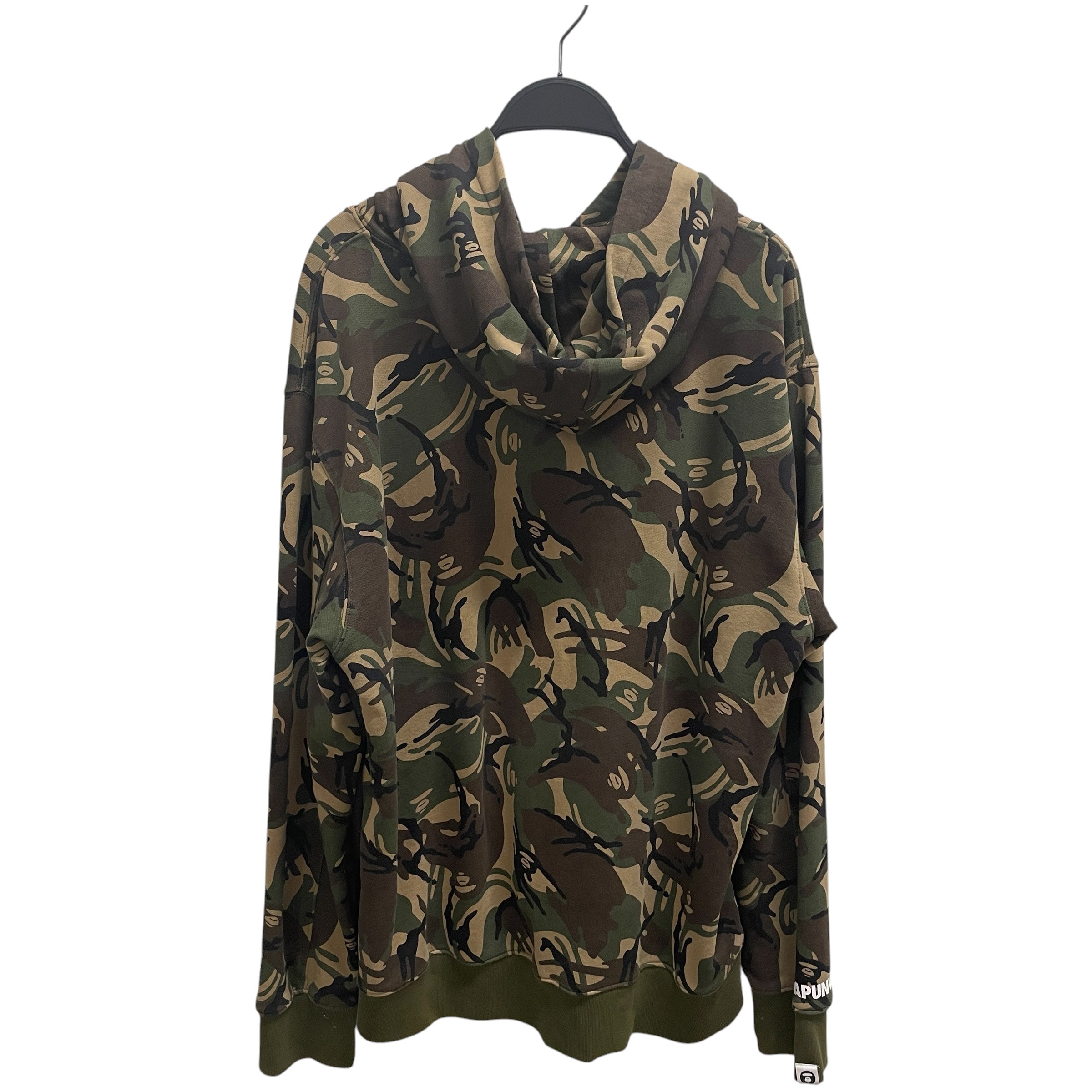 AAPE BY A BATHING APE/Hoodie/XXL/Camouflage/Cotton/GRN/WHT AAPE LOGO FRONT/PATCH view 2
