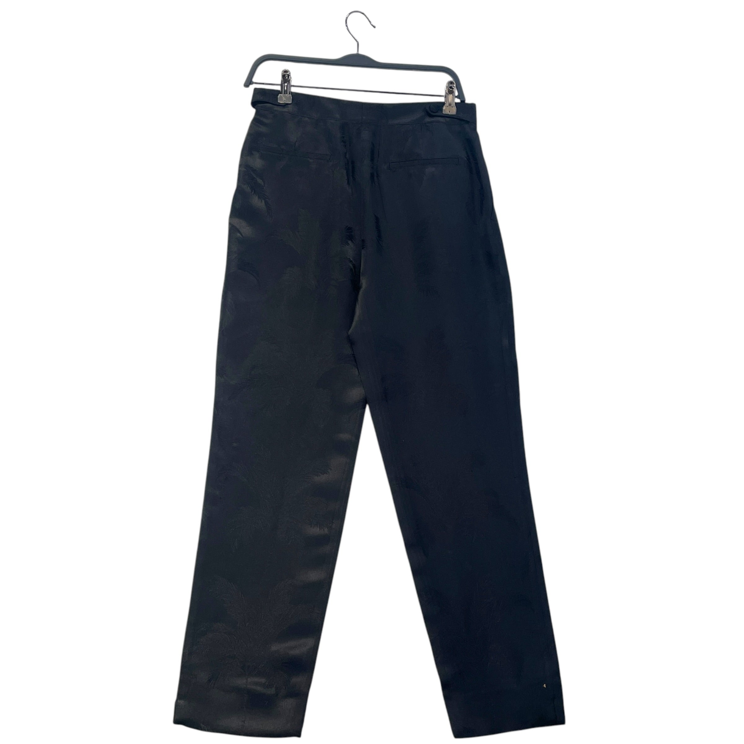 SAINT LAURENT/Bottoms/36/All Over Print/BLK/tree pattern blk SL pant view 2