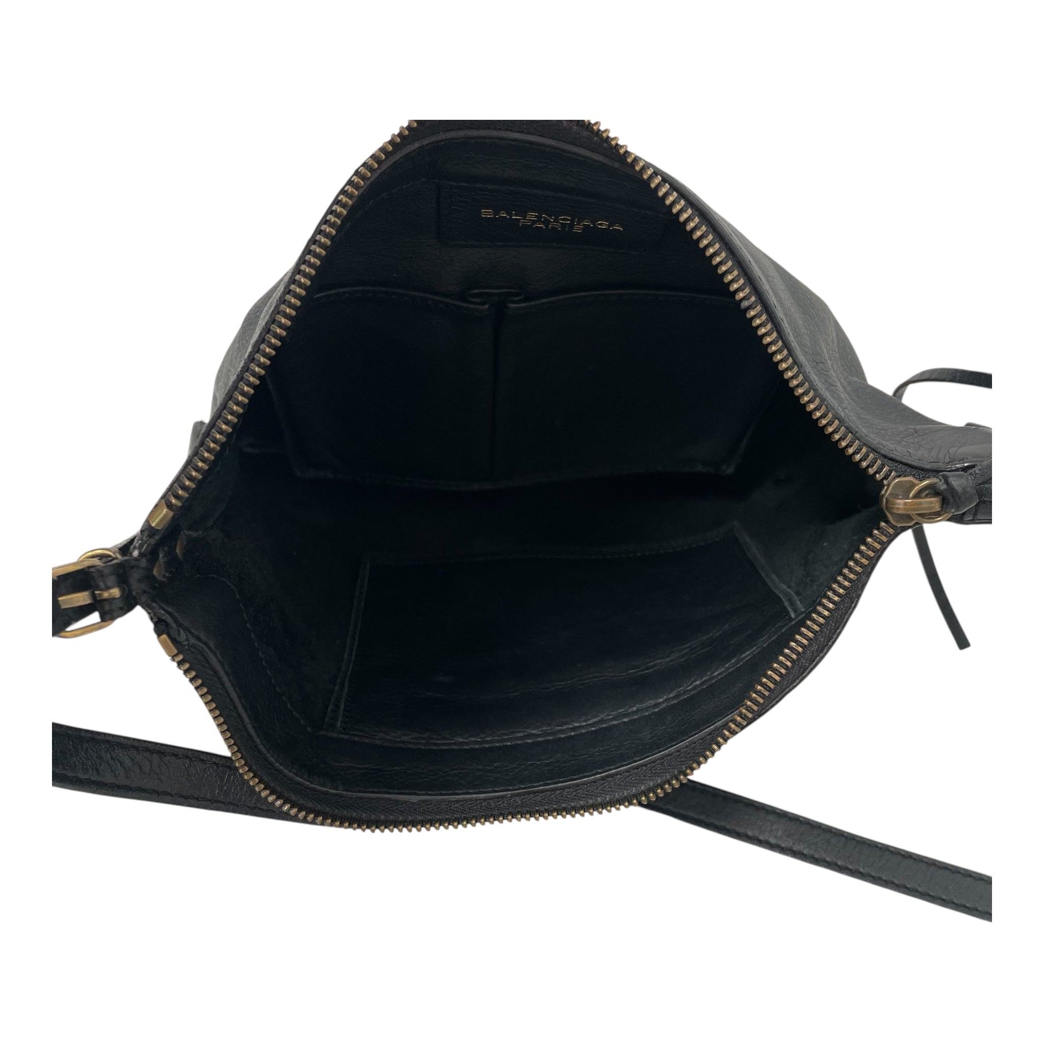 BALENCIAGA/Cross Body Bag/Leather/BLK/515859 view 4